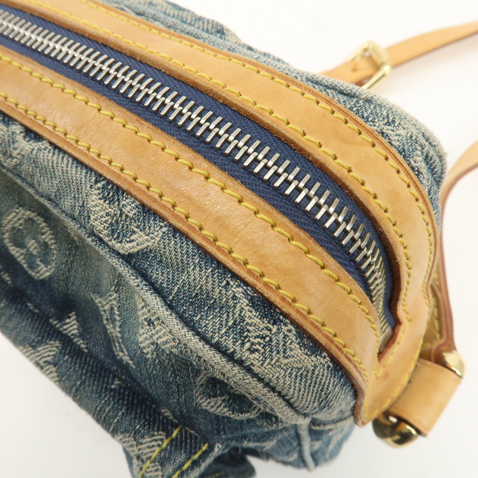 Louis Vuitton Monogram Denim Camera Bag Shoulder Bag Blue M95348