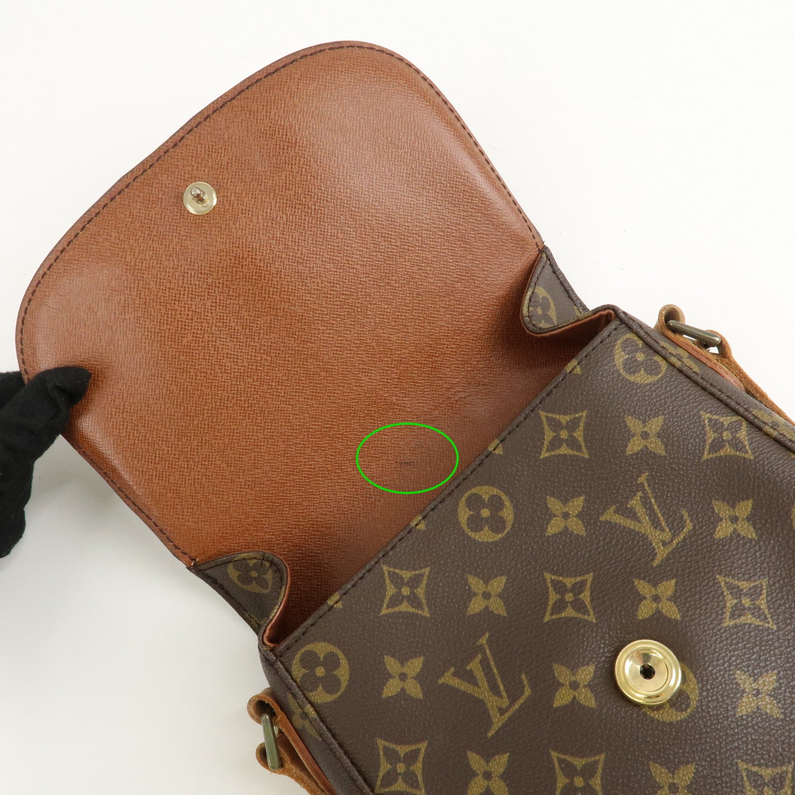 Louis Vuitton Monogram Mini Saint Cloud Shoulder Bag M51244 Used