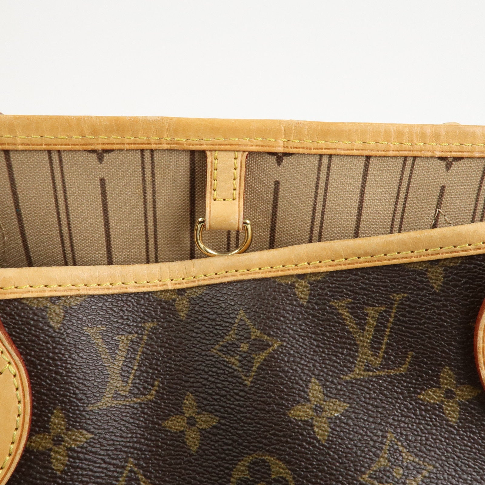 Louis Vuitton Monogram Neverfull MM Tote Bag Brown M40156 Used