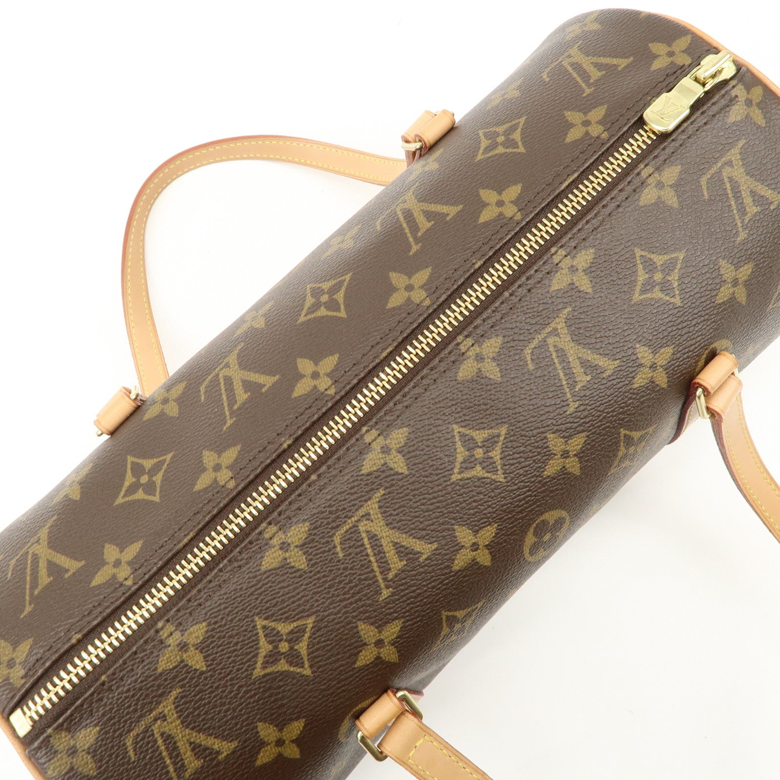 Louis Vuitton Monogram Papillon 30 Hand Bag Brown M51385