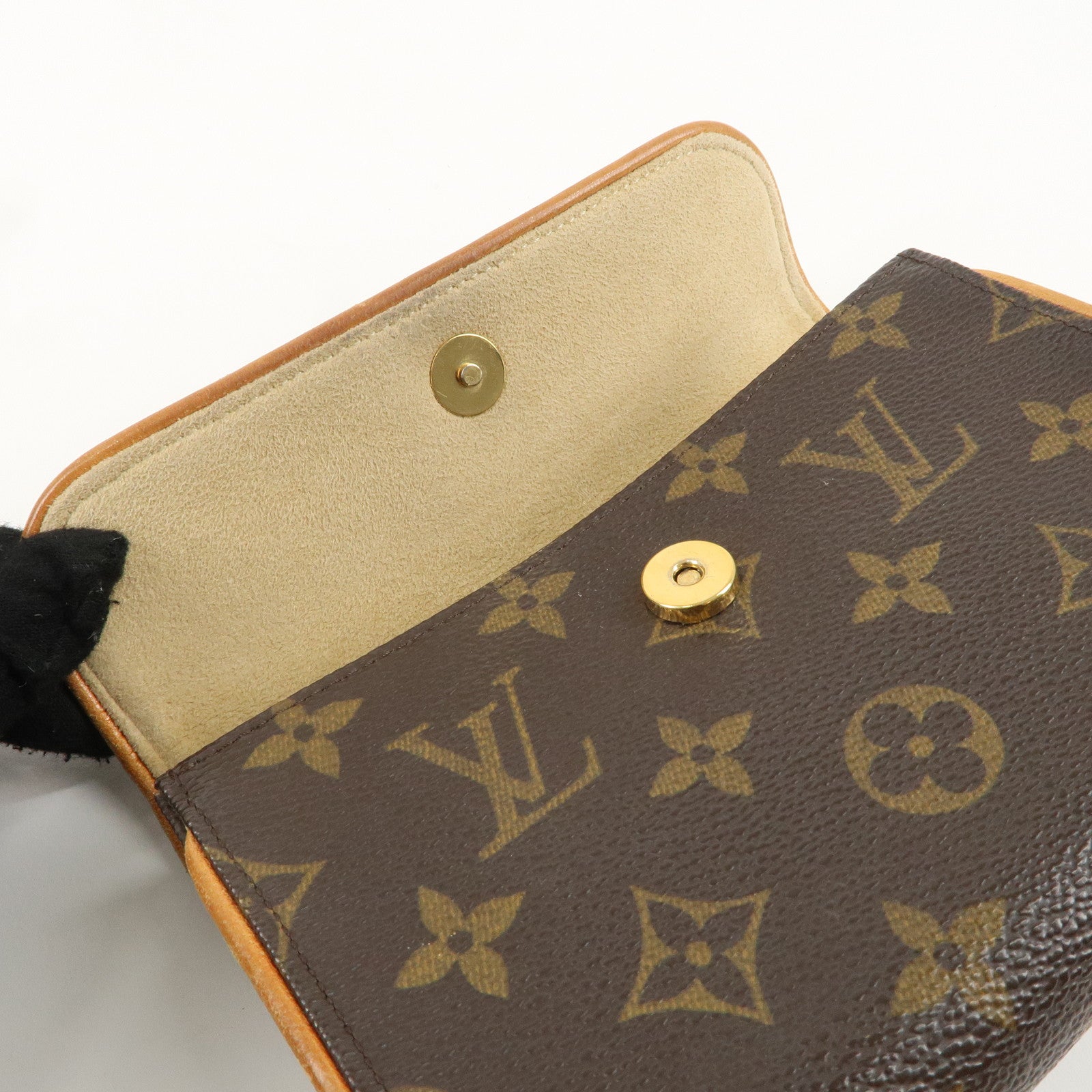 Louis Vuitton Monogram Pochette Florentine Waist Bag Belt XS M51855