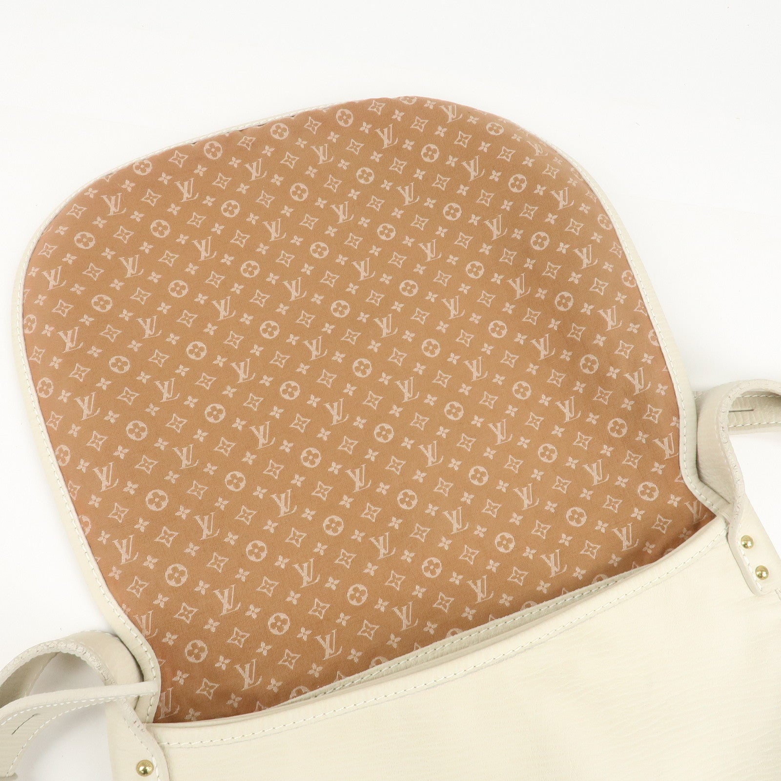 Louis Vuitton Monogram Mini Initial Aman Beige White M40020 Used