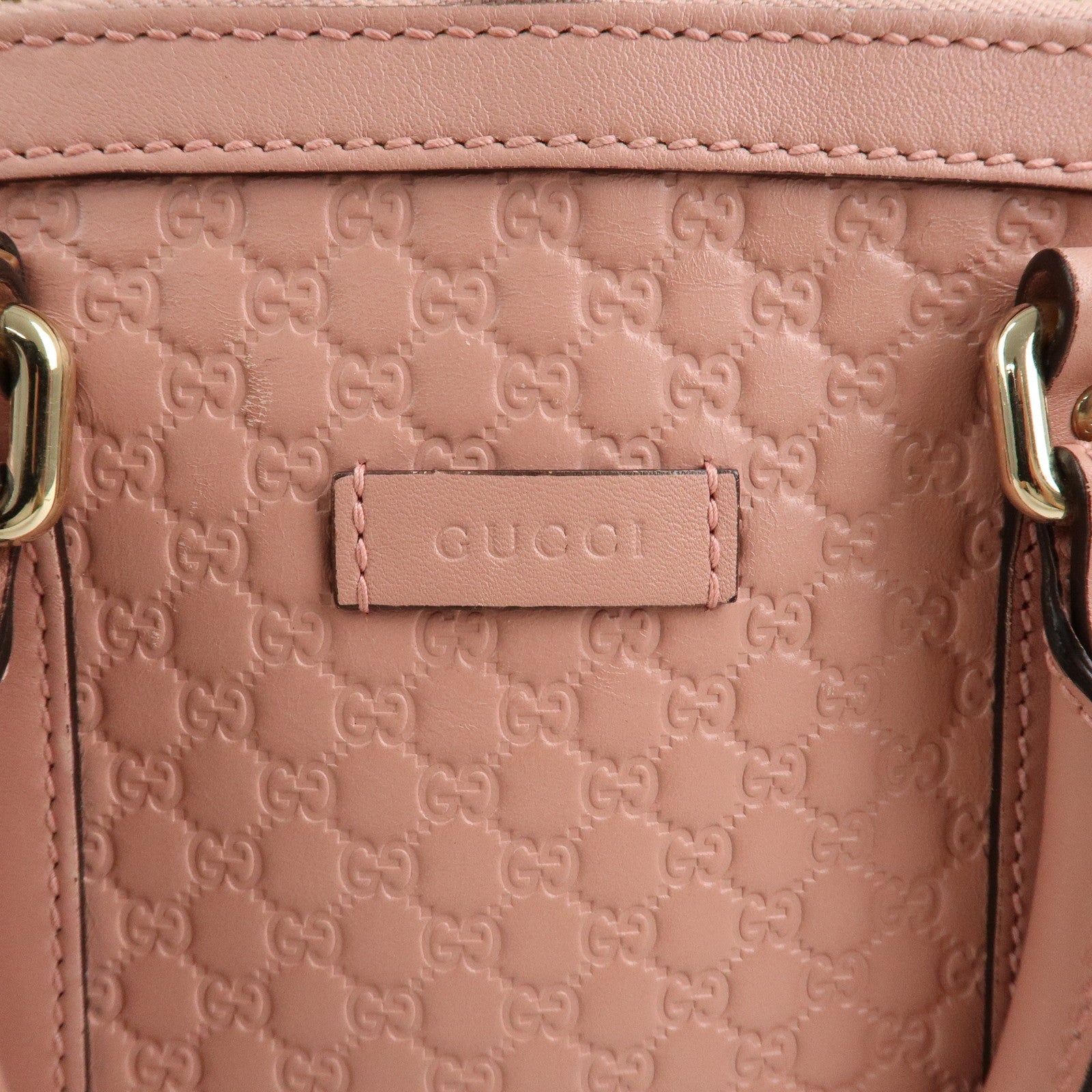 GUCCI Micro Guccissima Leather 2Way Shoulder Hand Bag Pink 449654