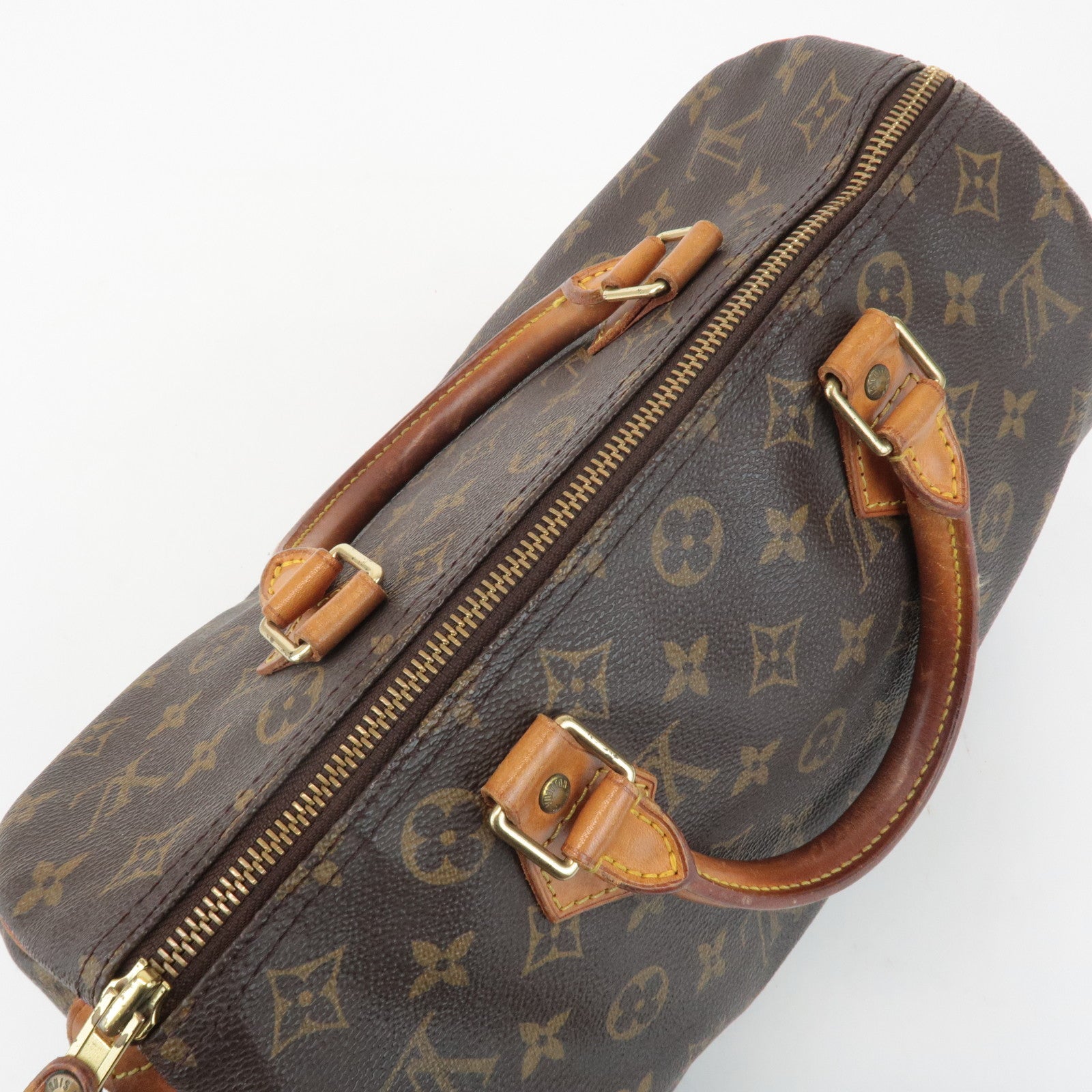 Louis Vuitton Monogram Speedy 30 Hand Bag Boston Bag M41526 Used