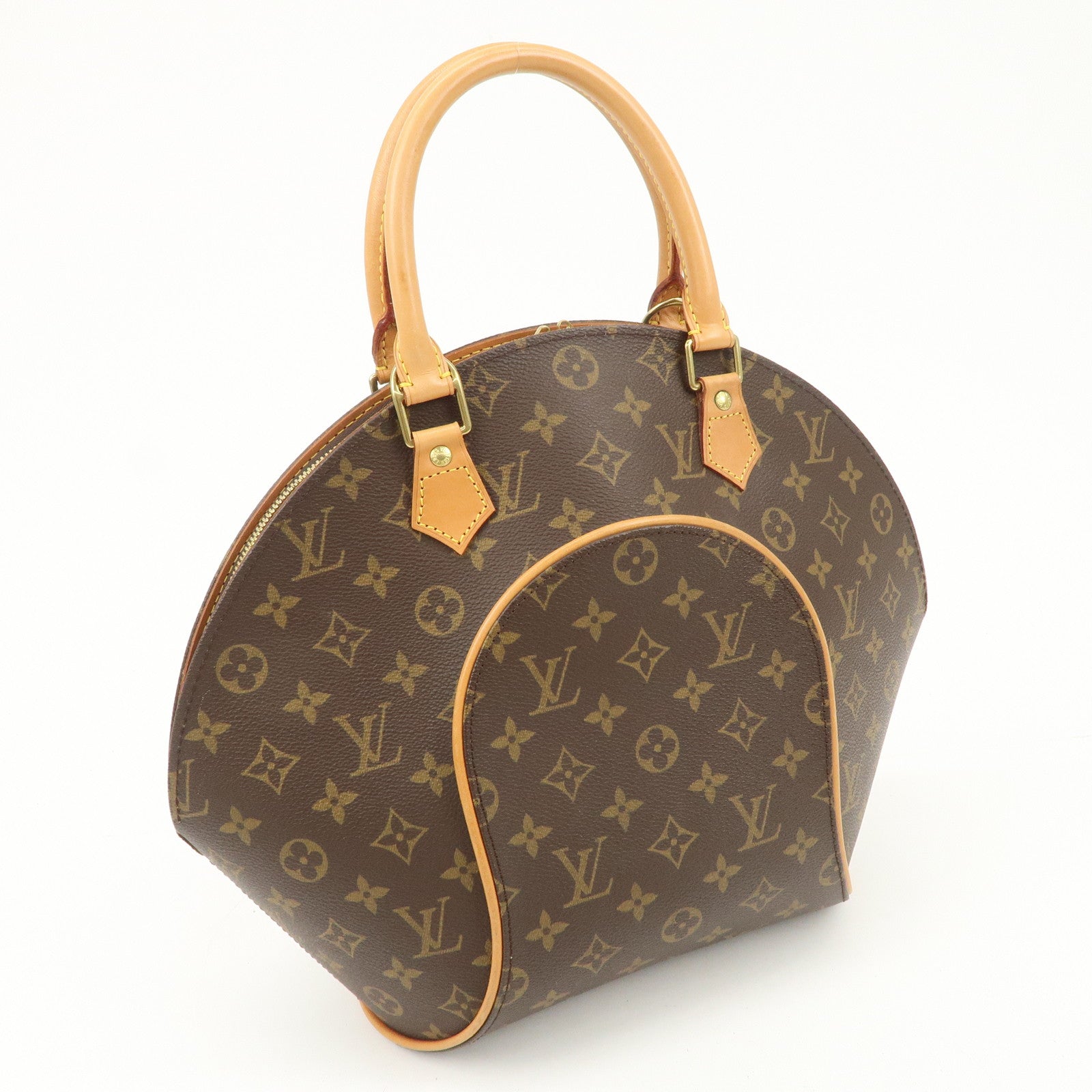 Louis Vuitton Monogram Ellipse MM Hand Bag Brown M51126 Used