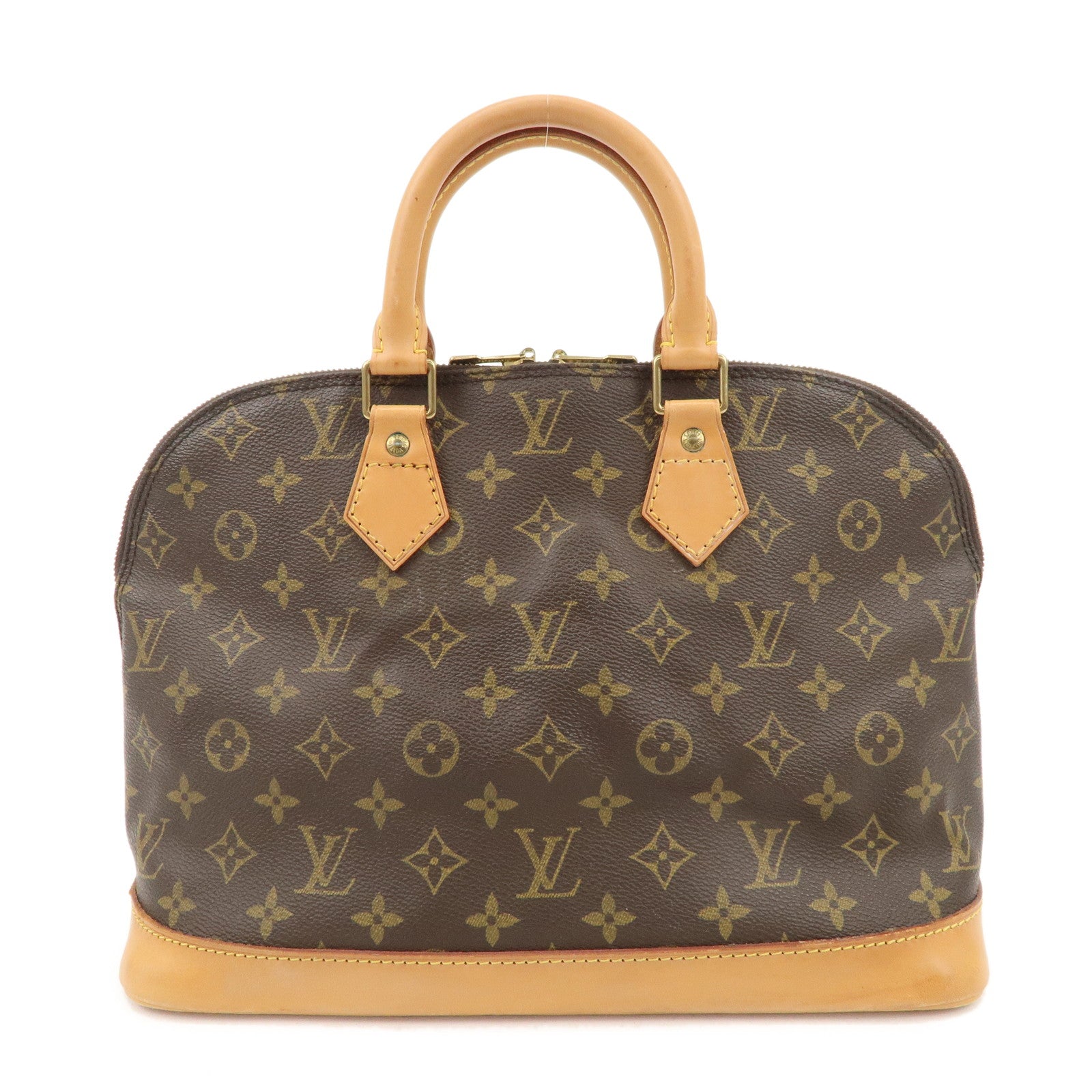 Louis Vuitton Monogram Alma PM Hand Bag Brown M51130 Used