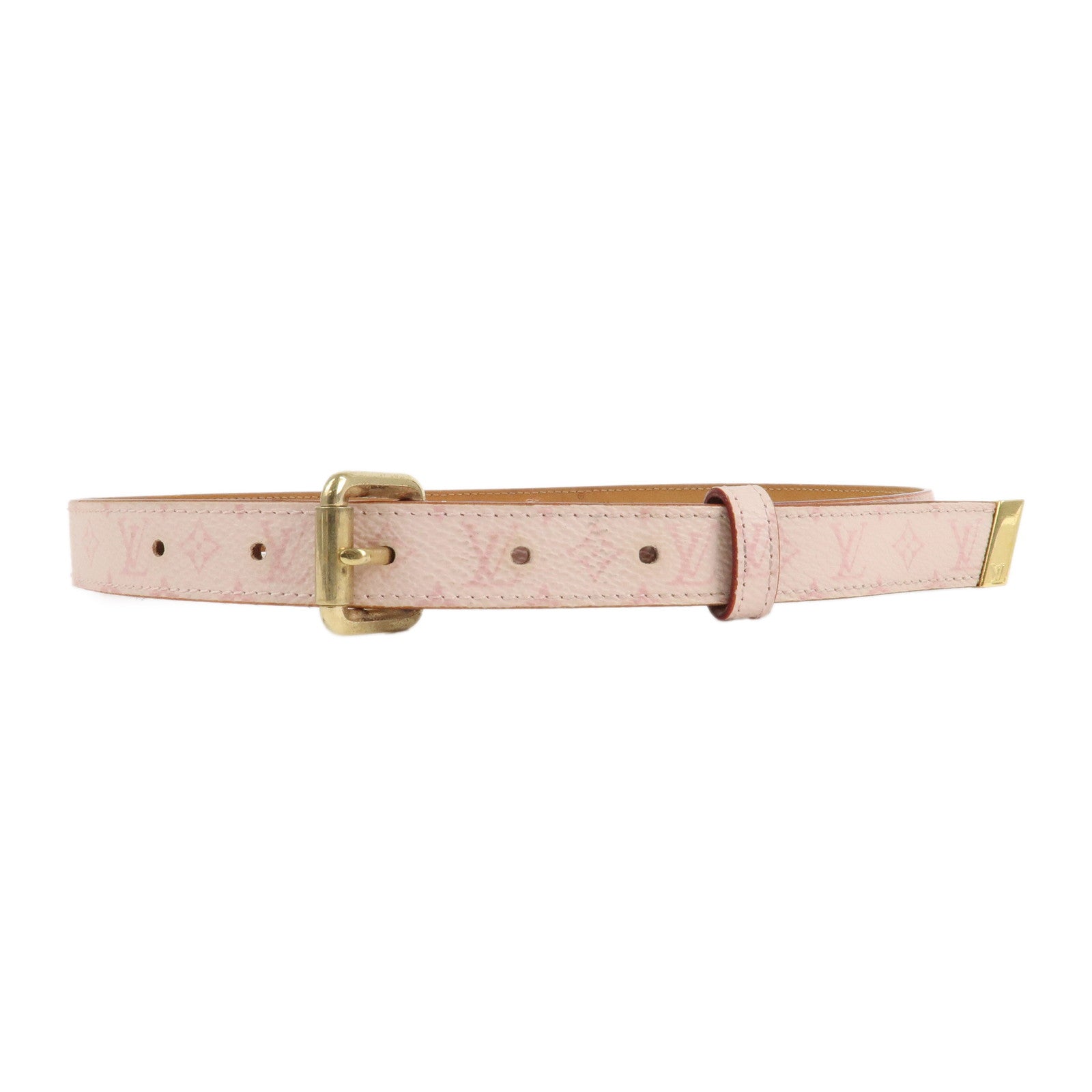 Louis Vuitton Monogram Blossom Suntulle 70/28 Belt Pink M9273 Used