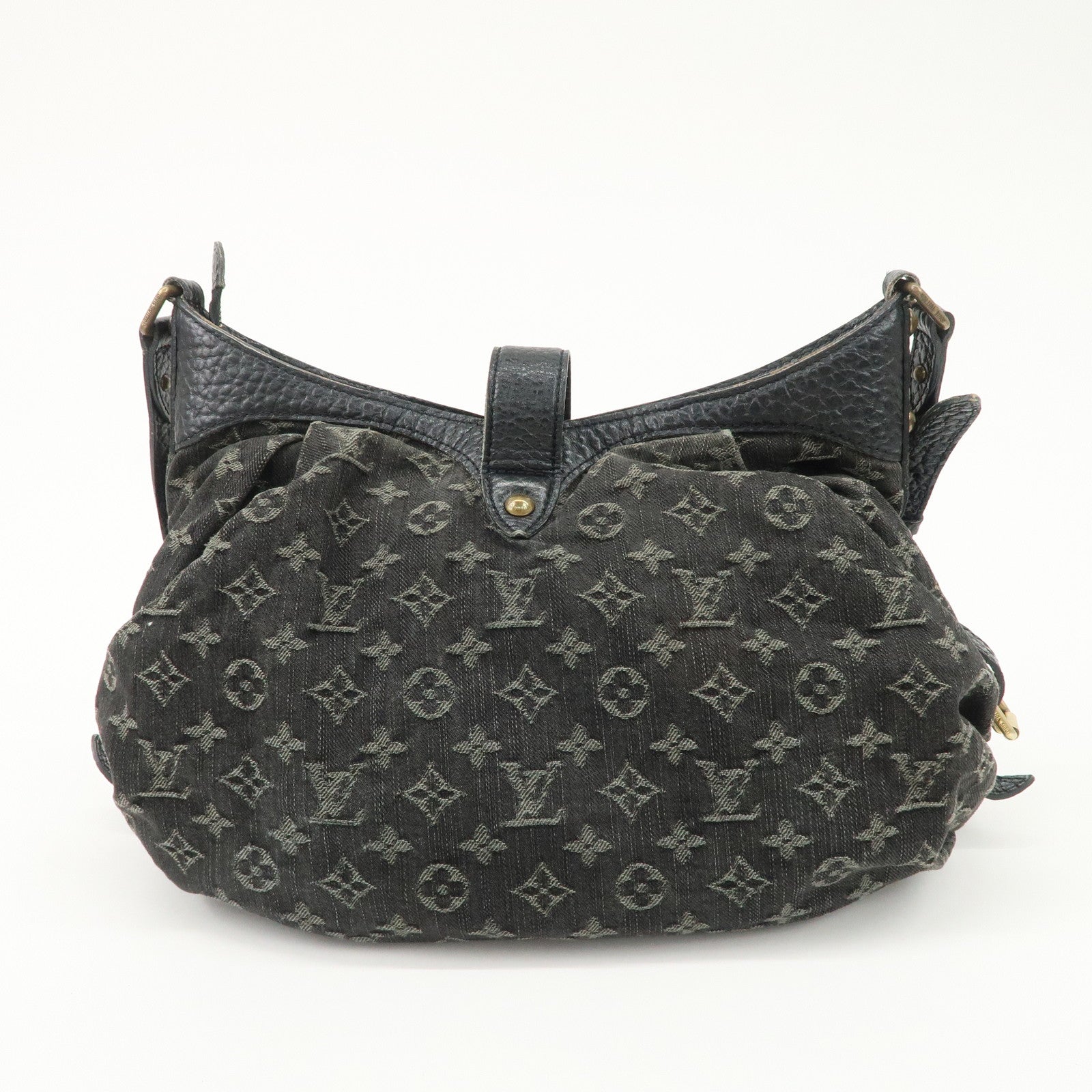 Louis Vuitton Monogram Denim XS Shoulder Bag Crossbody Bag Noir M95608 Used