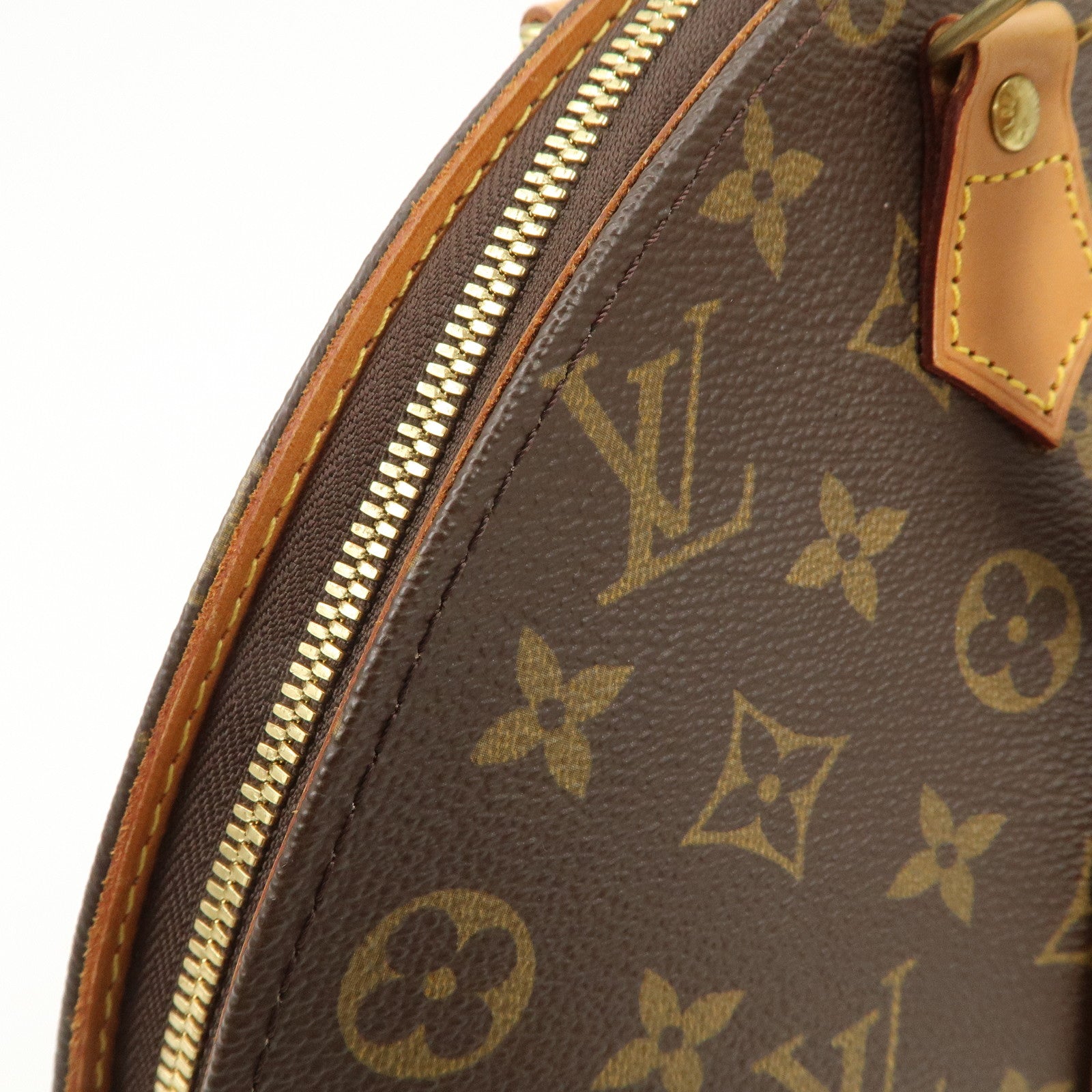 Louis Vuitton Monogram Ellipse MM Hand Bag Brown M51126 Used