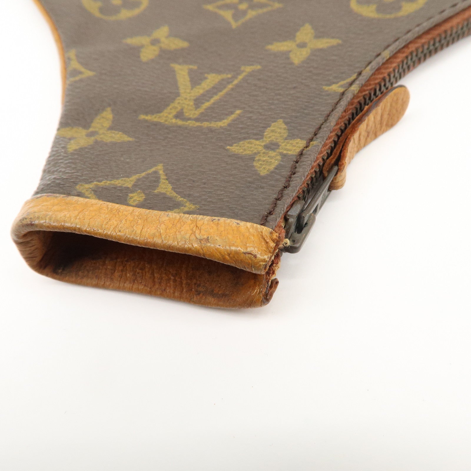 Louis Vuitton Monogram Canvas Leather Racket Case Brown