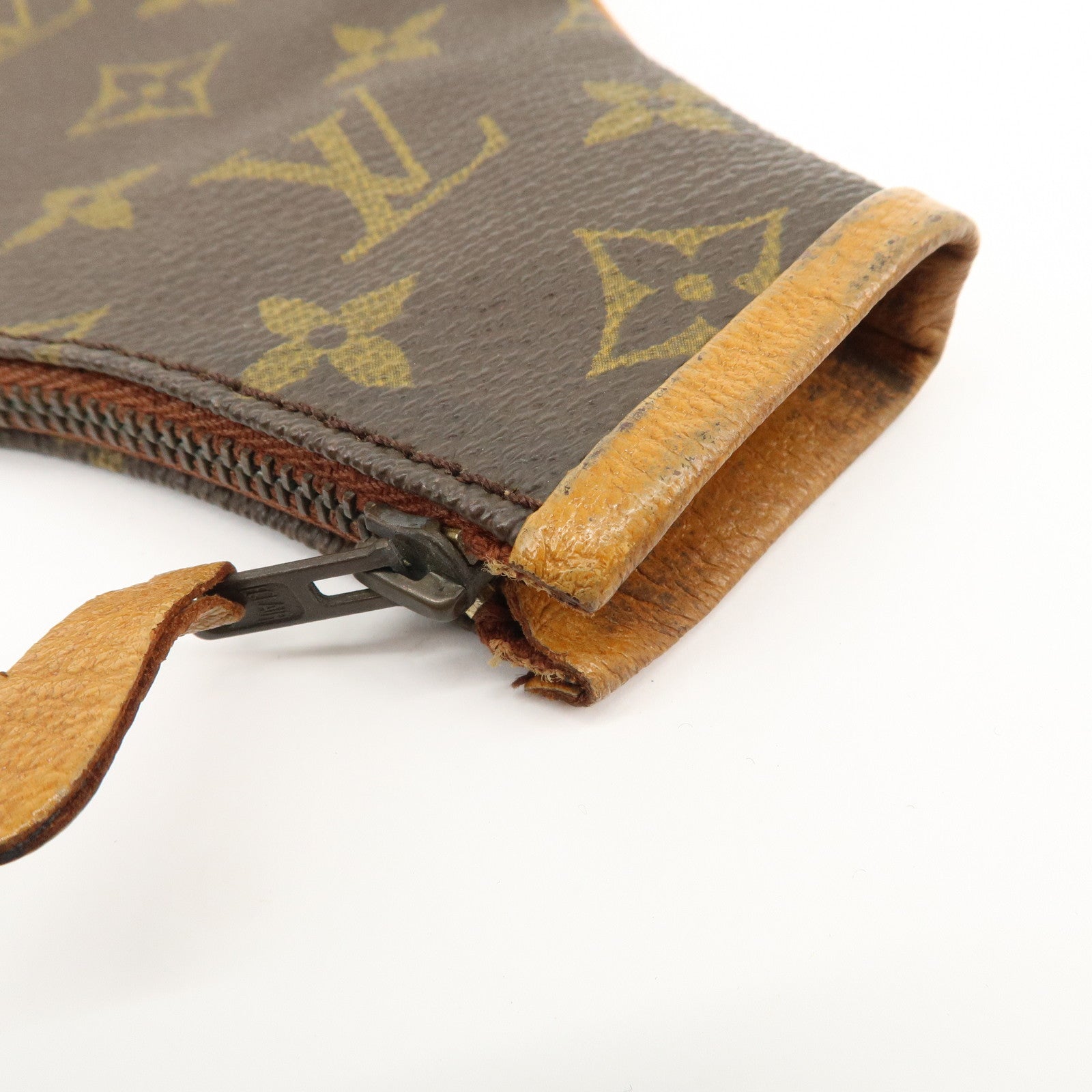 Louis Vuitton Monogram Canvas Leather Racket Case Brown