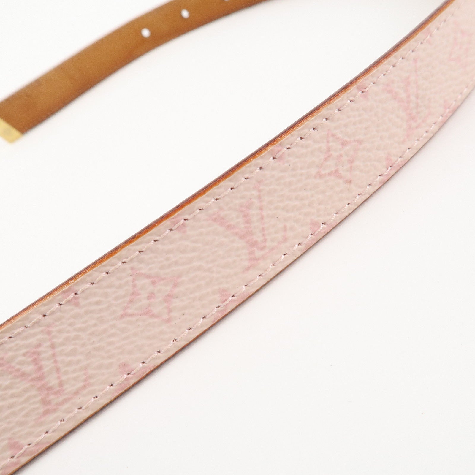 Louis Vuitton Monogram Blossom Suntulle 70/28 Belt Pink M9273 Used