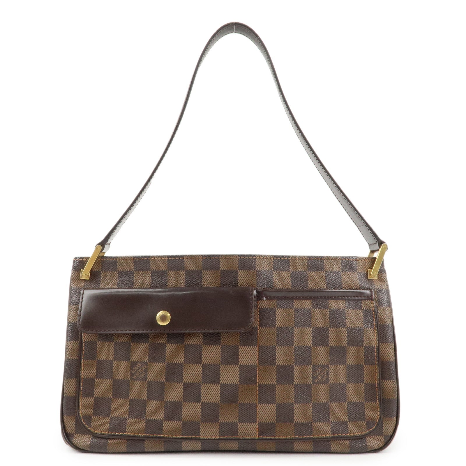 Louis Vuitton Damier Aubagne Shoulder Bag Hand Bag Brown N51129 Used