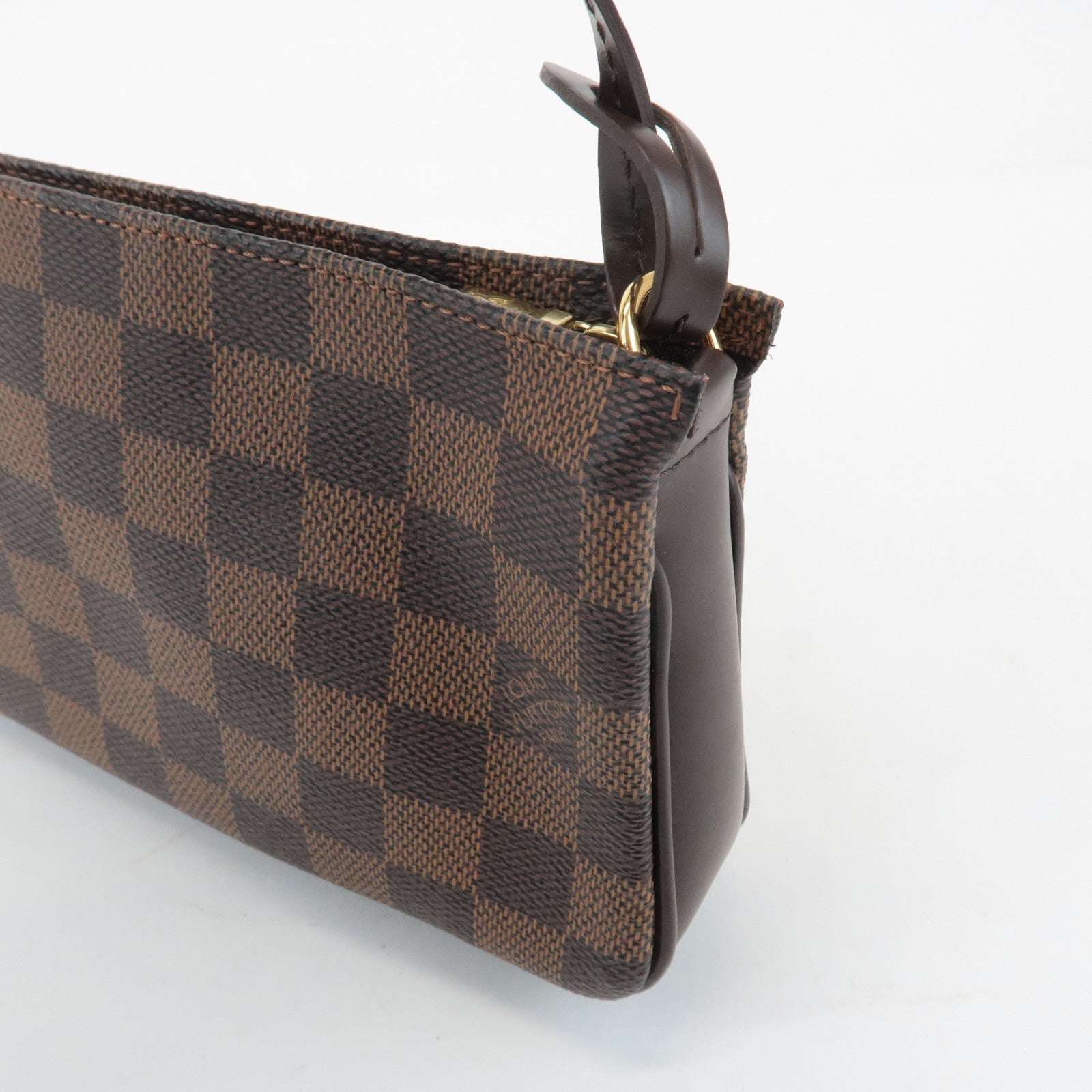 Louis Vuitton Damier Navona Accessoires Pouch Hand Bag Brown N51983