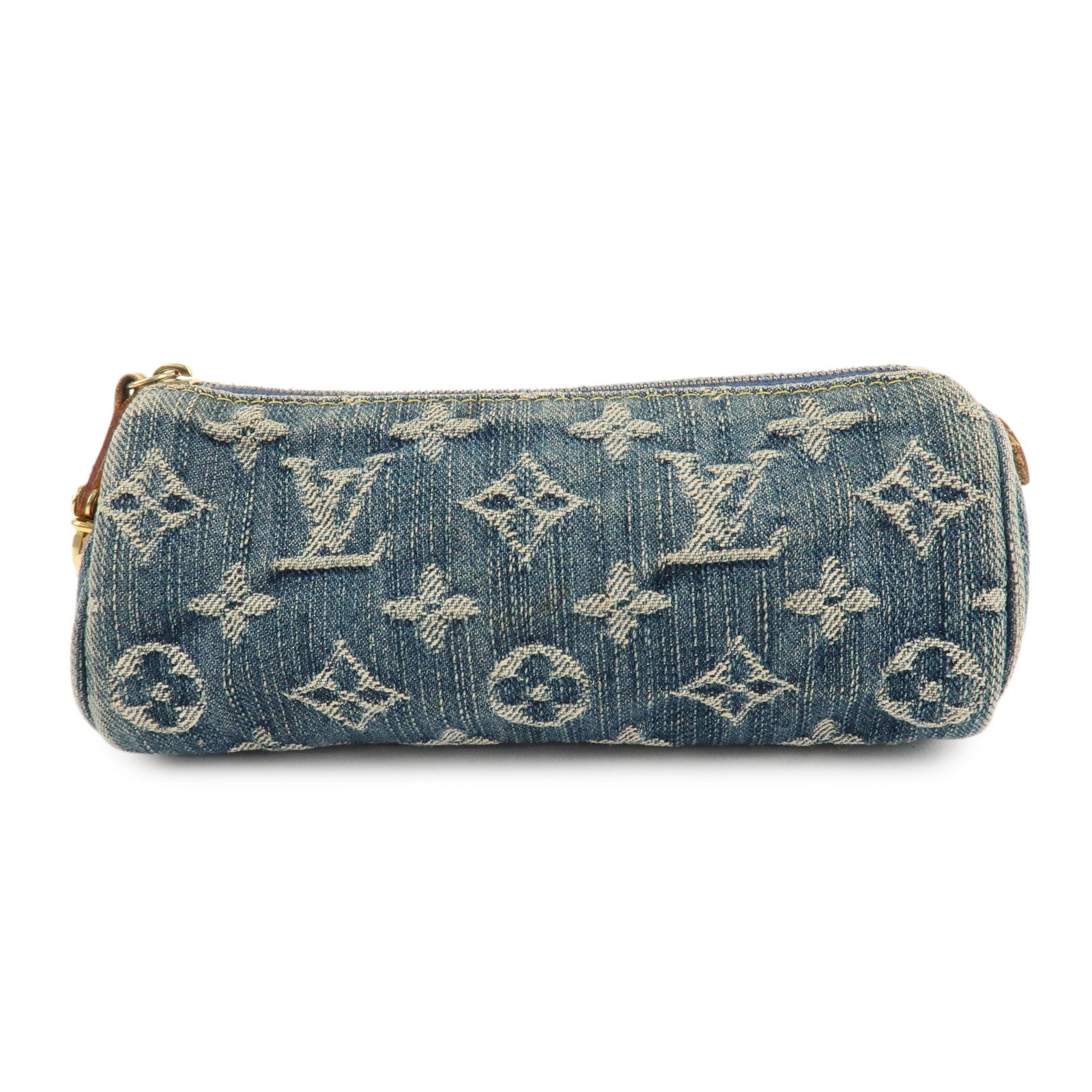 Louis Vuitton Monogram Denim Trousse Speedy GM Cosmetic Pouch M95081 Used