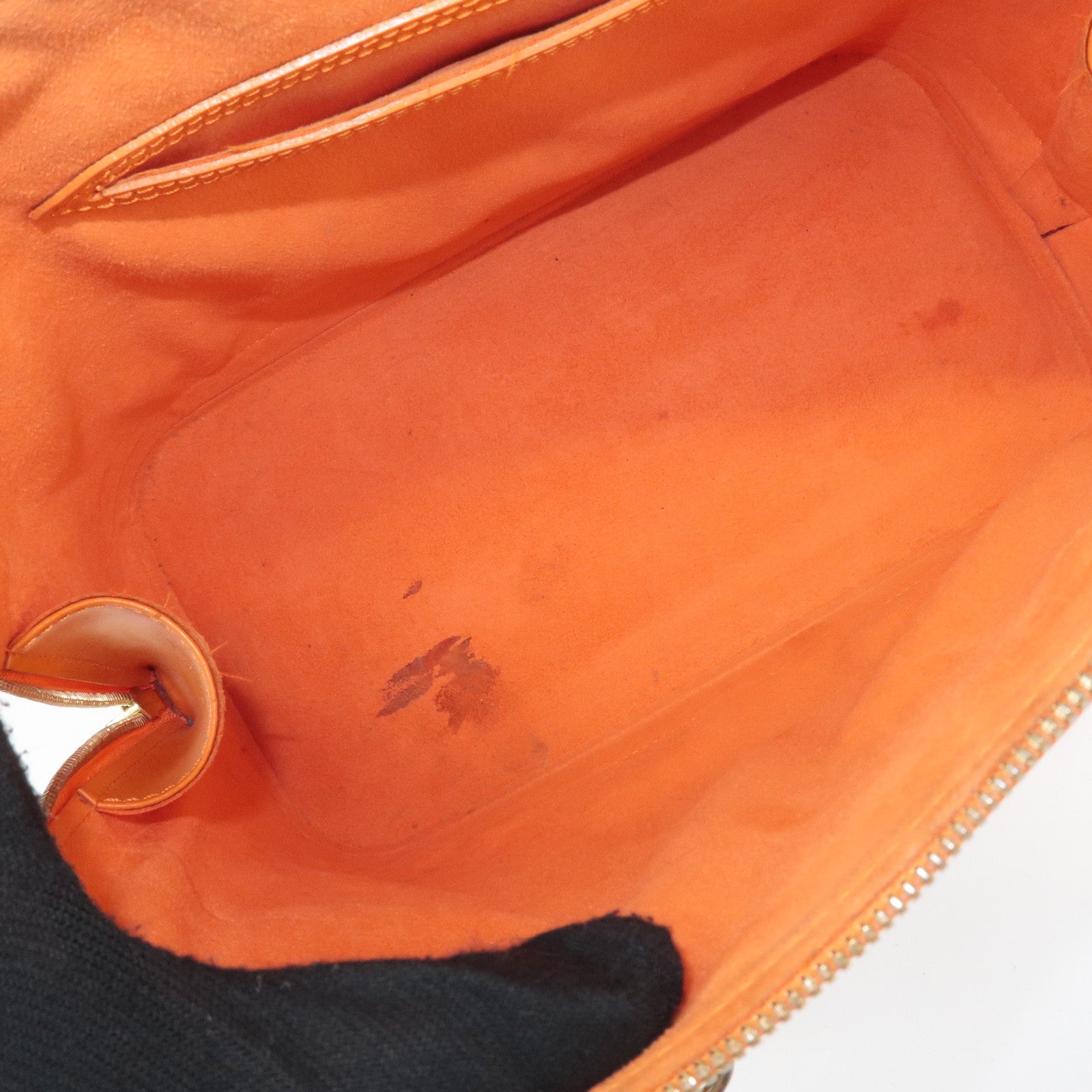 Louis Vuitton Epi Alma PM Hand Bag Pimont Orange M40623