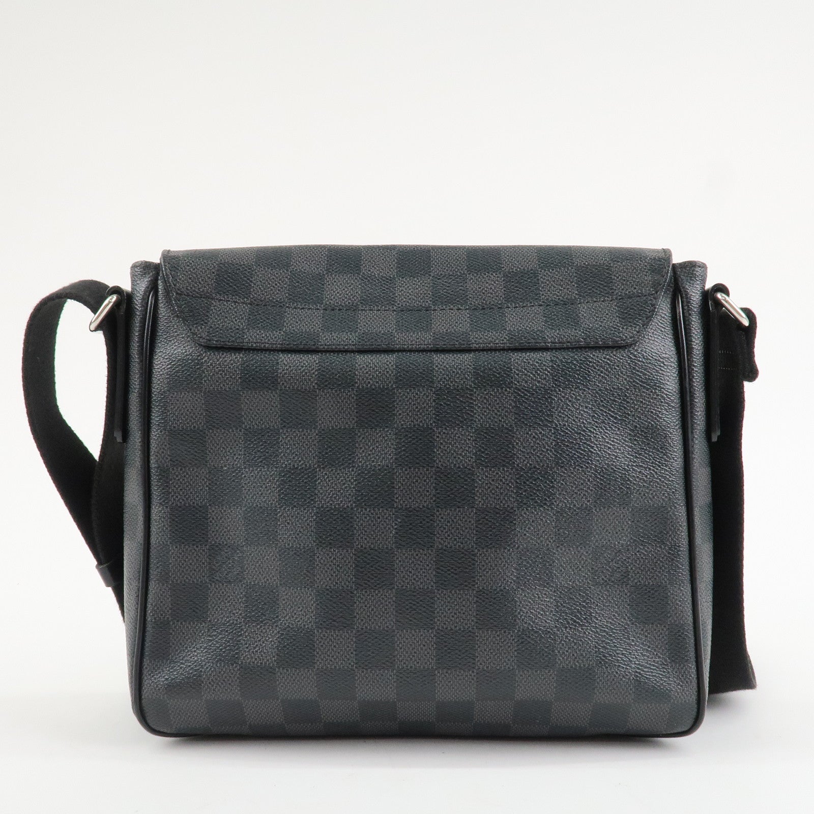 Louis Vuitton Damier Graphite District PM Shoulder Bag Black N41260 Used