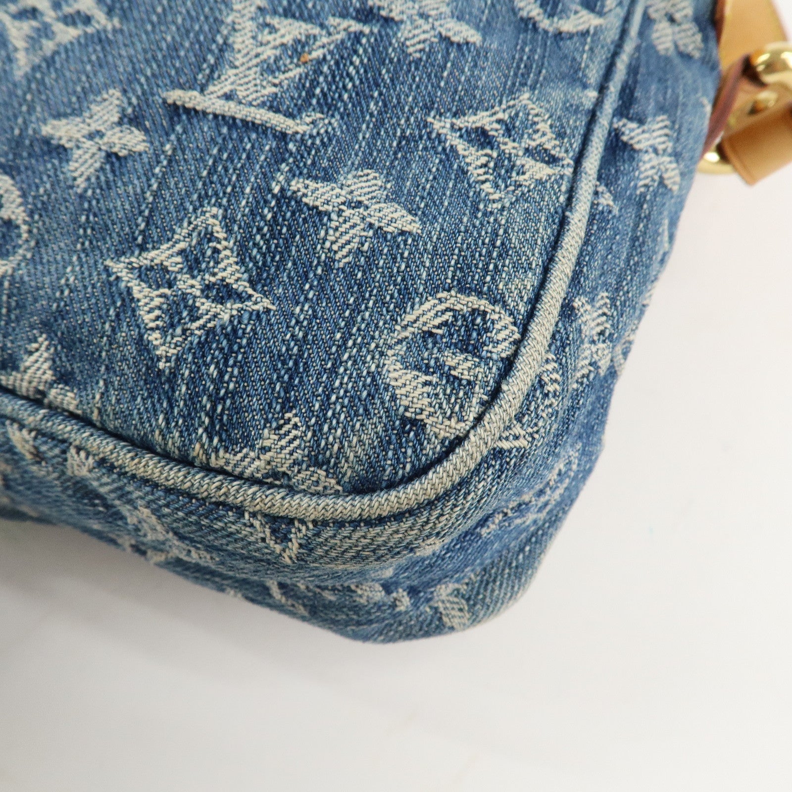 Louis Vuitton Monogram Denim Camera Bag Shoulder Bag Blue M95348 Used