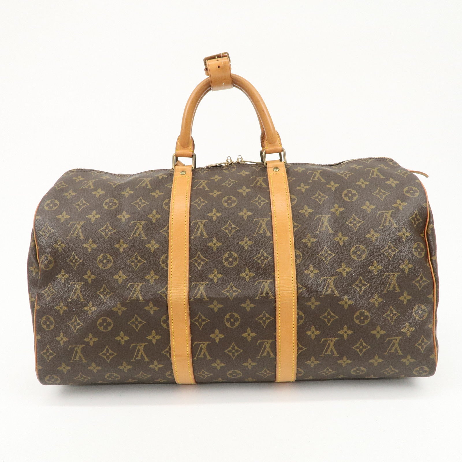 Louis Vuitton Monogram Keep All 50 MALLTIER Boston Bag Brown M41426 Used