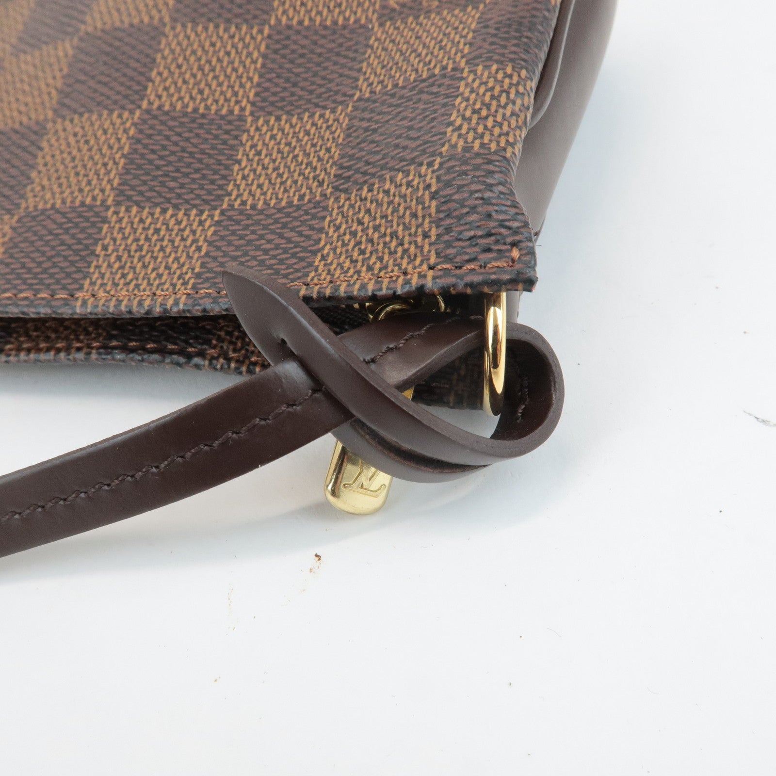 Louis Vuitton Damier Navona Accessoires Pouch Hand Bag Brown N51983