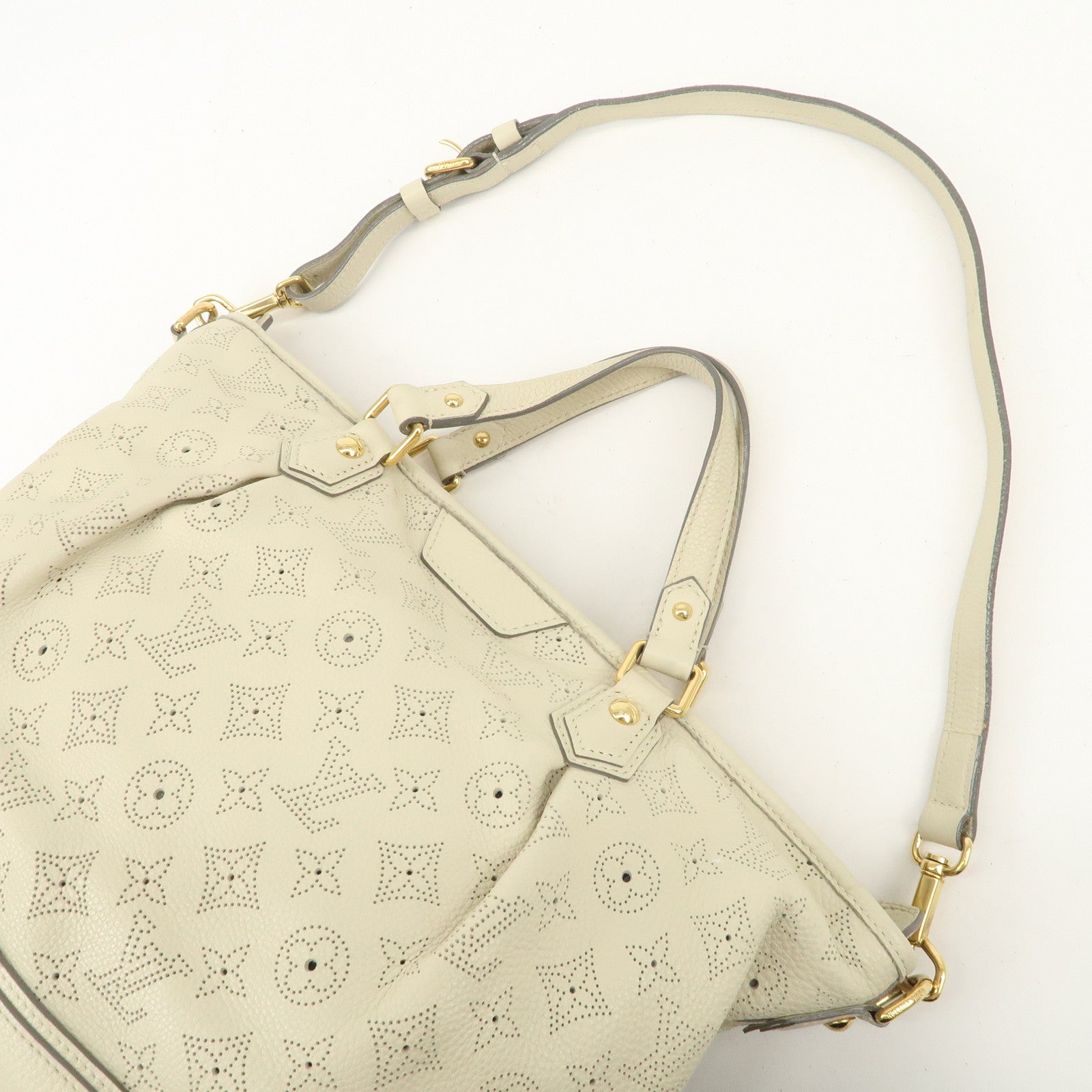 Louis Vuitton Monogram Mahina Stella PM 2Way Shoulder Bag Blanc M93067 Used