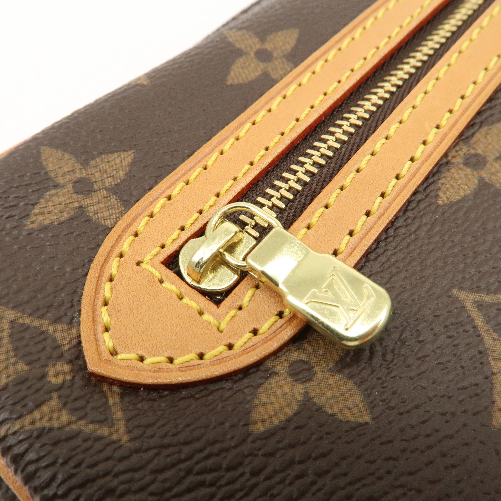 Louis Vuitton Monogram Marly Dragonne GM Clutch Bag Brown M51825 Used