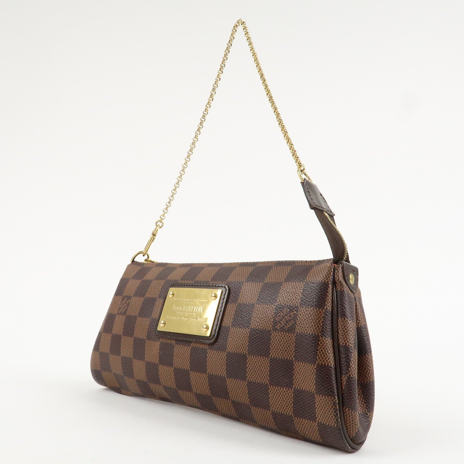 Louis Vuitton Damier Eva 2Way Hand Bag Shoulder Bag Damier Ebene N55213 Used