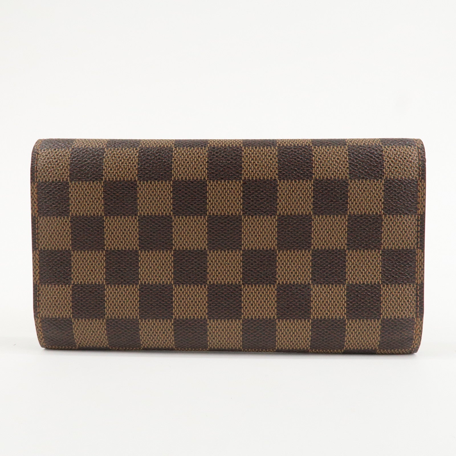 Louis Vuitton Damier Porte Tresor International Long Wallet N61215 Used