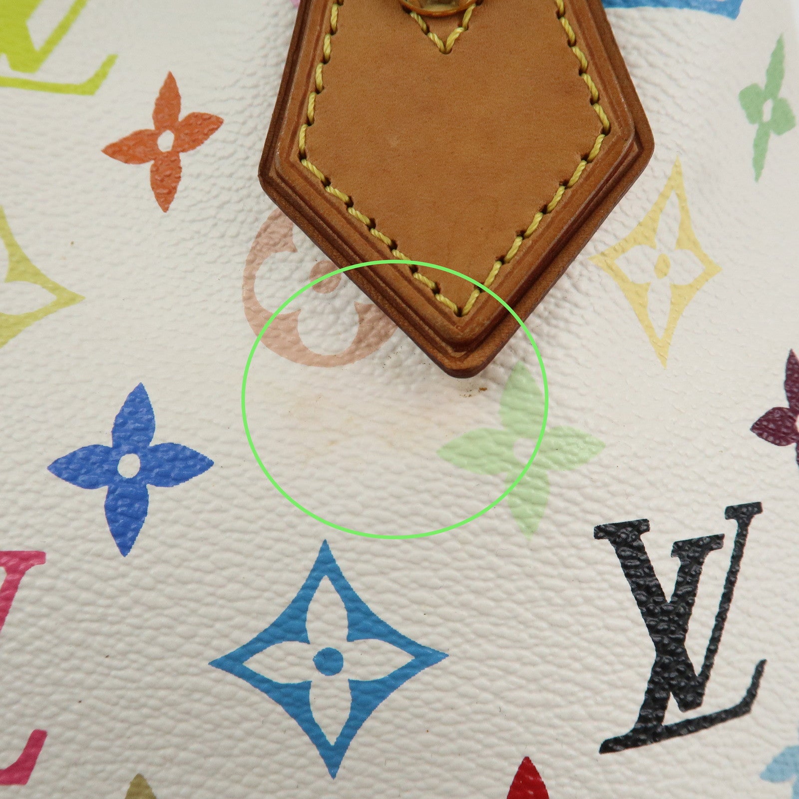 Louis Vuitton Monogram Multicolor Audra Hand Bag Blanc M40047