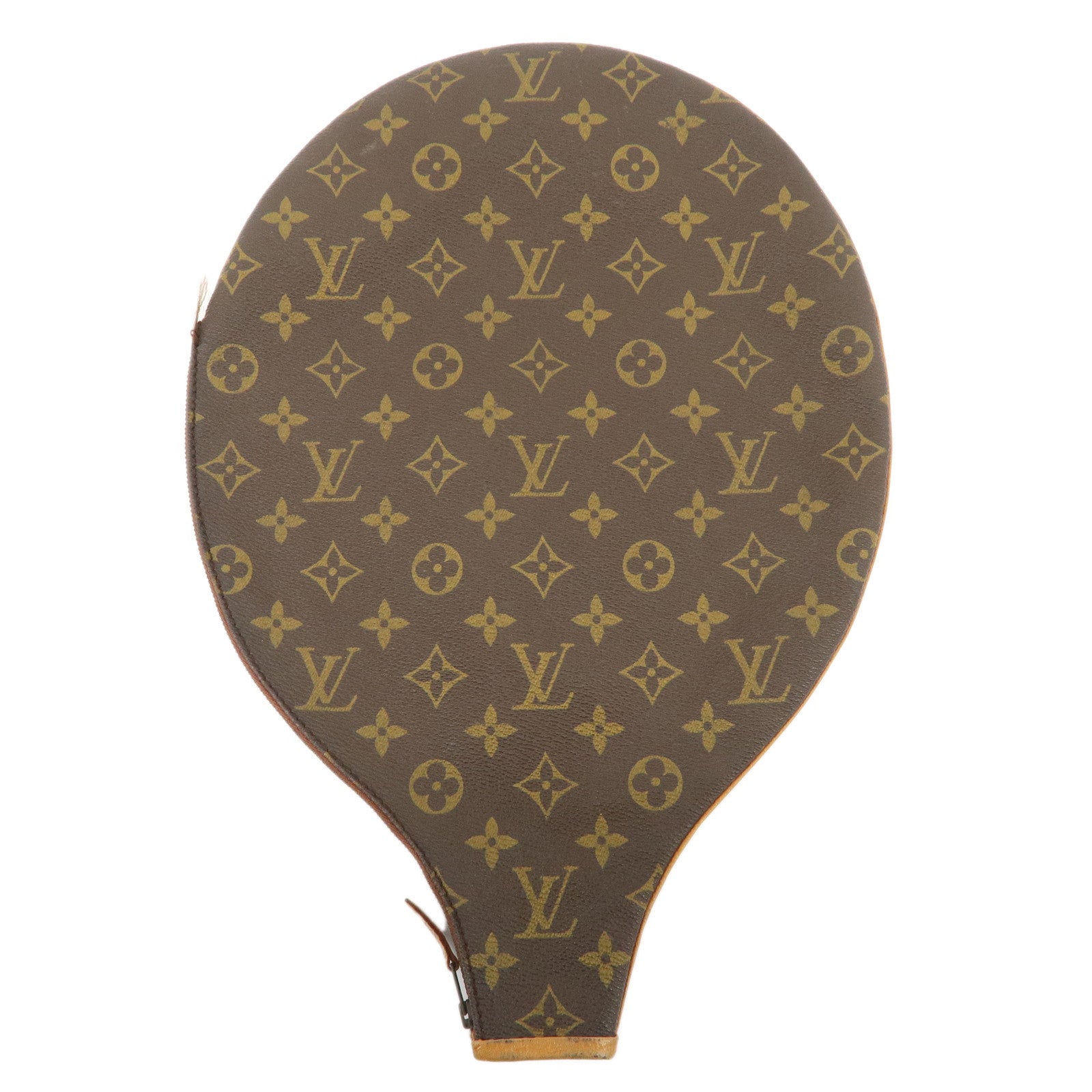 Louis Vuitton Monogram Canvas Leather Racket Case Brown