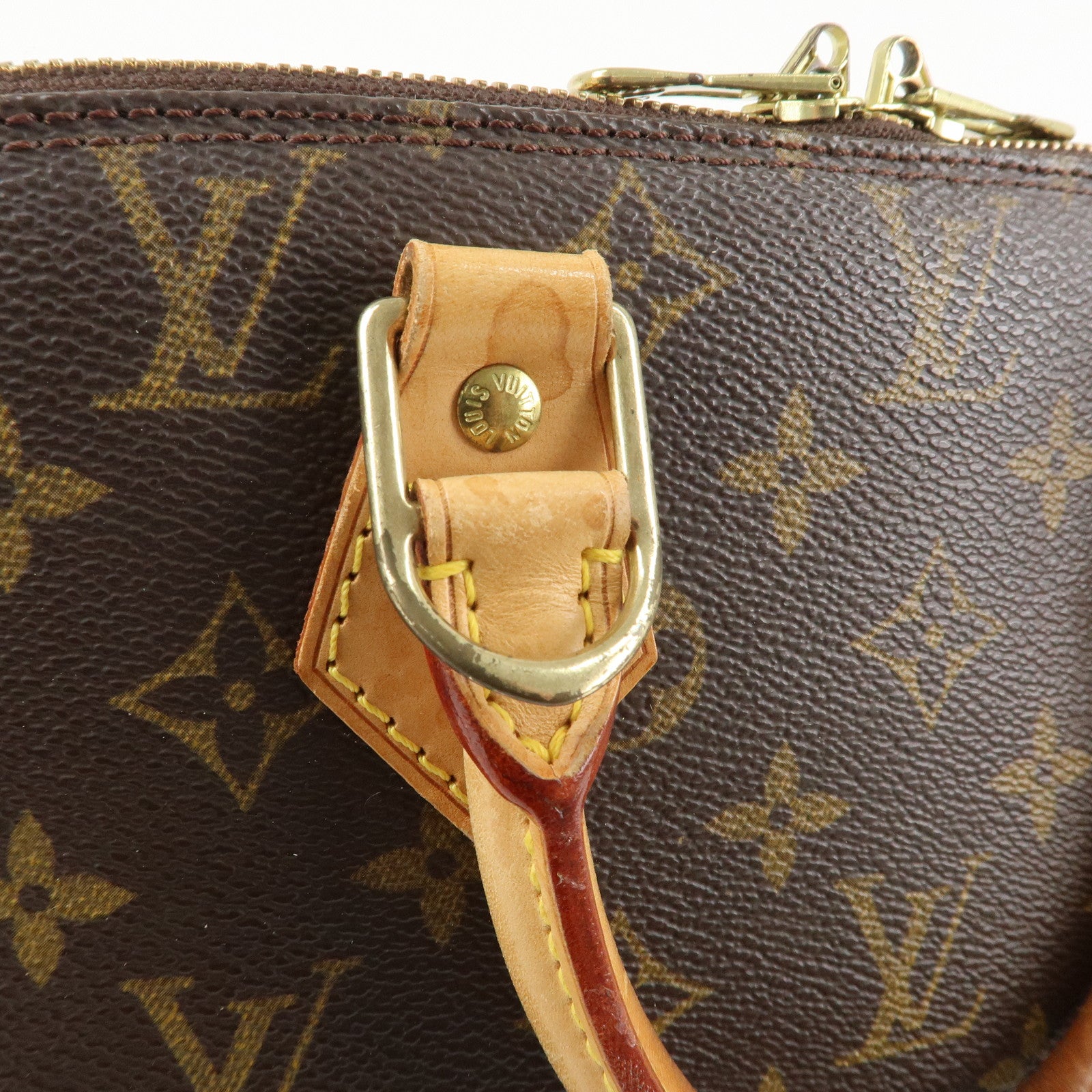 Louis Vuitton Monogram Alma Hand Bag Brown Brown M51130