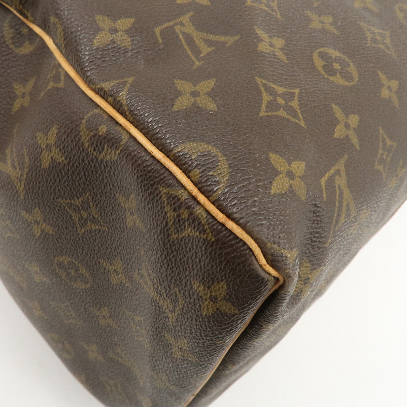 Louis Vuitton Monogram Monogram Keep All 55 Boston Bag Brown M41424 Used