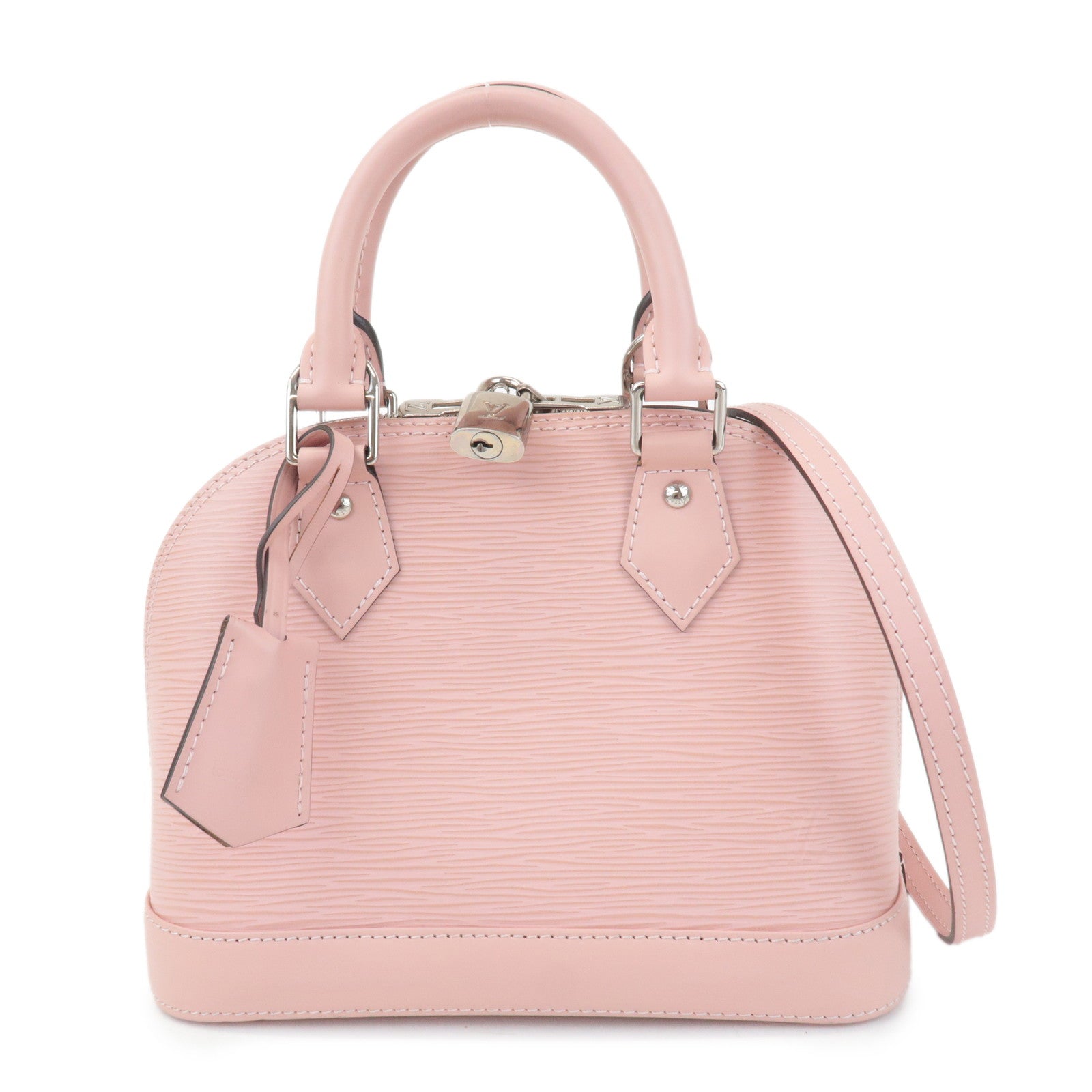 Louis Vuitton Epi Alma BB 2Way Hand Bag Rose Ballerine M41327