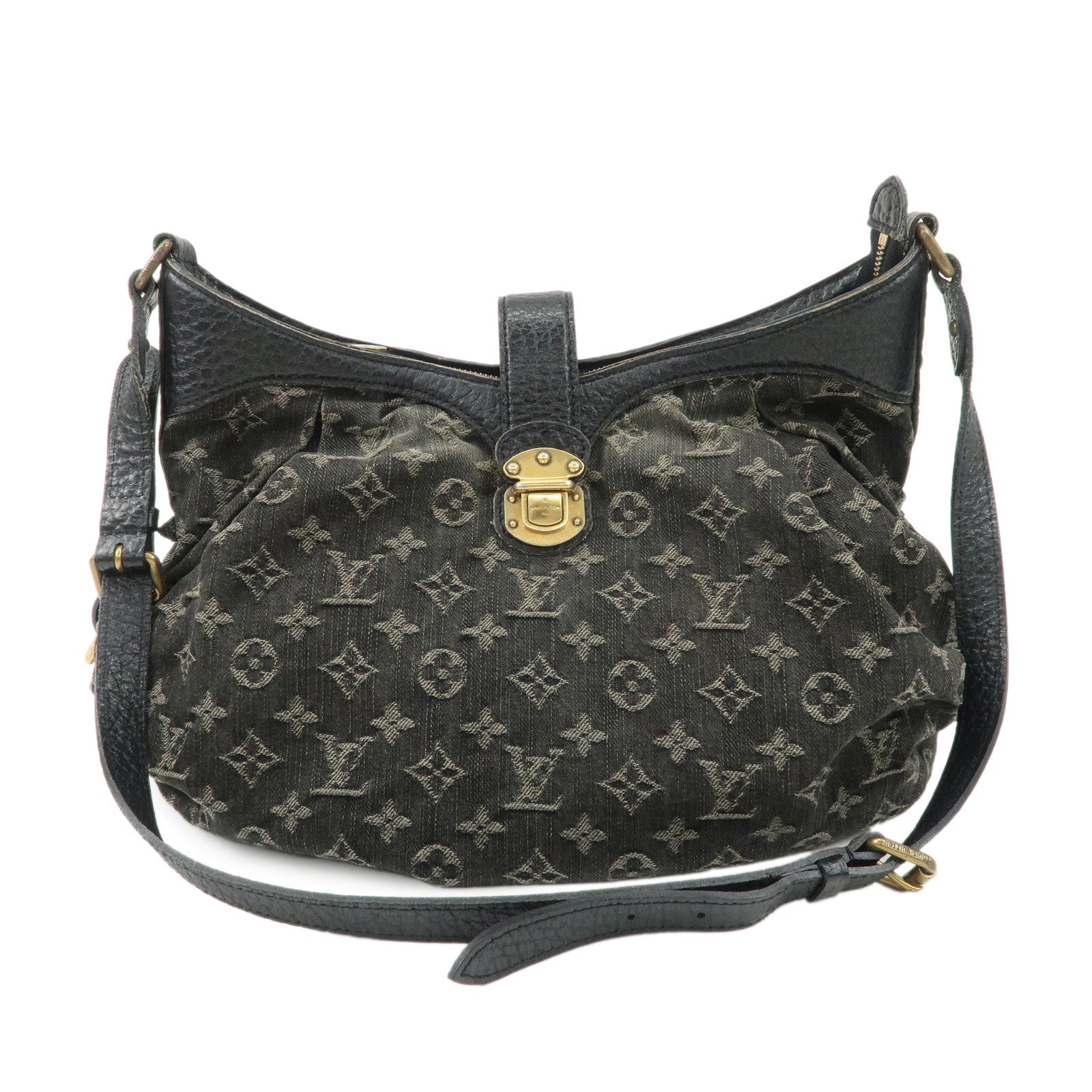 Louis Vuitton Monogram Denim XS Shoulder Bag Crossbody Bag Noir M95608 Used