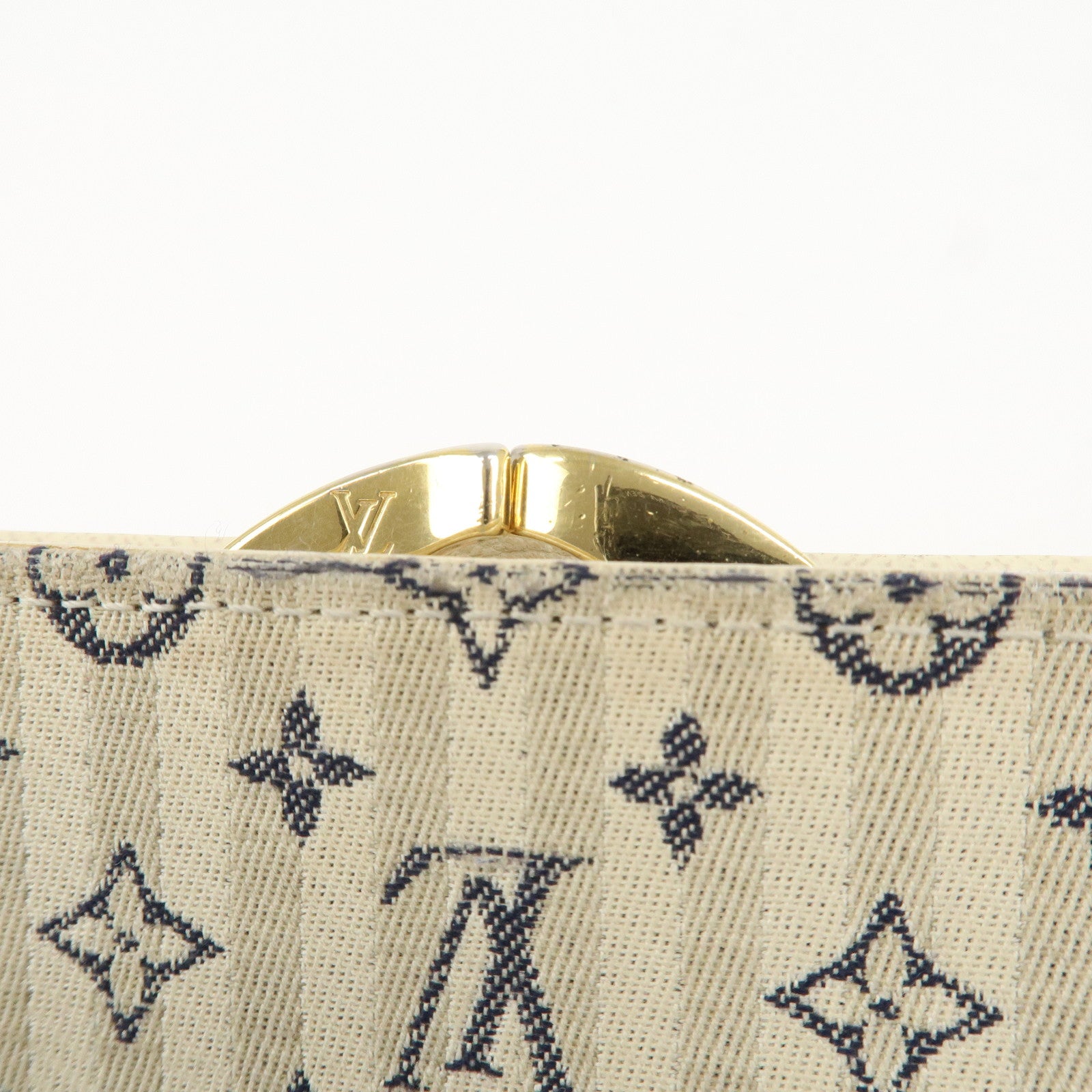 Louis Vuitton Monogram Mini Lin Porte Monnaie Billets Viennois M95659 Used