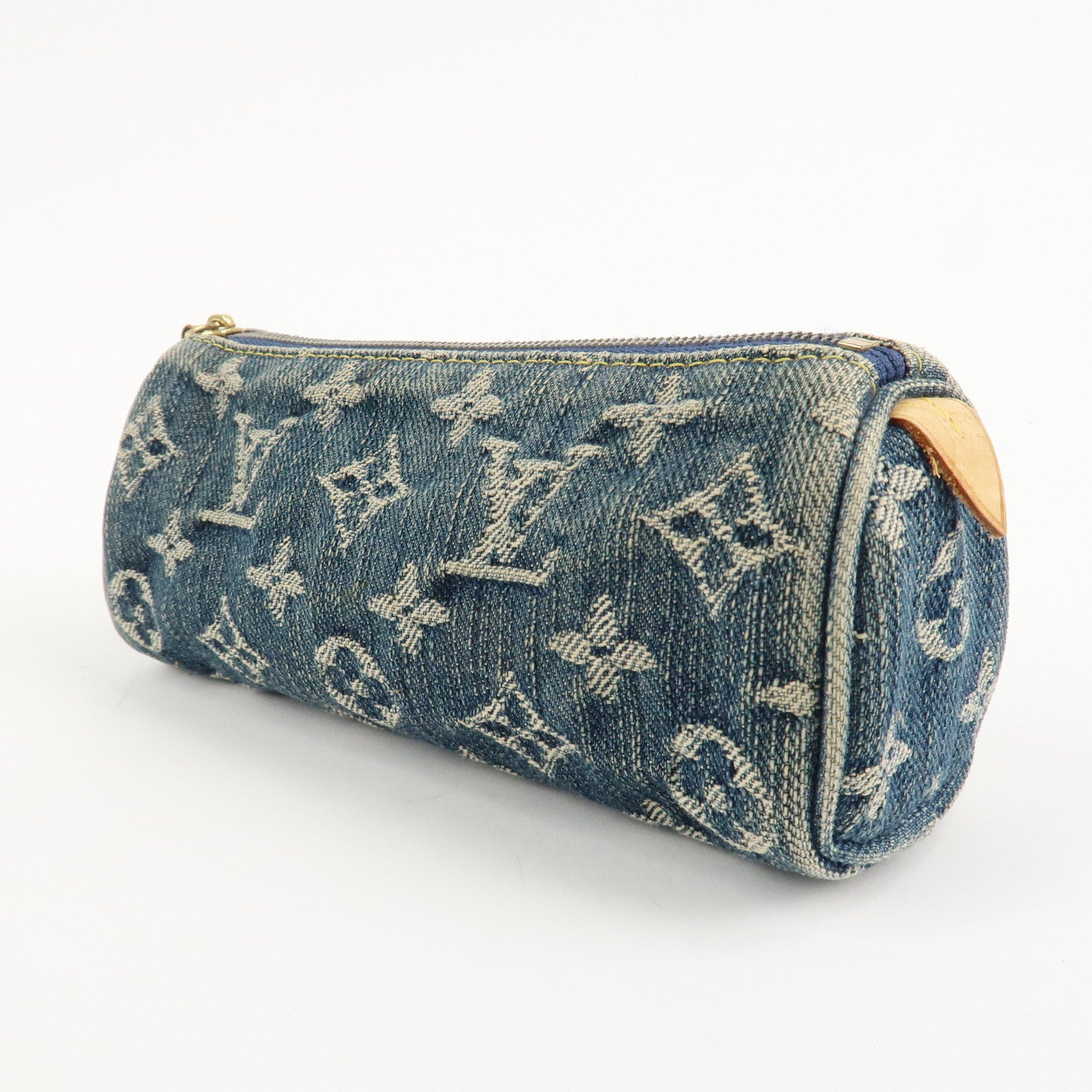 Louis Vuitton Monogram Denim Trousse Speedy GM Cosmetic Pouch M95081 Used