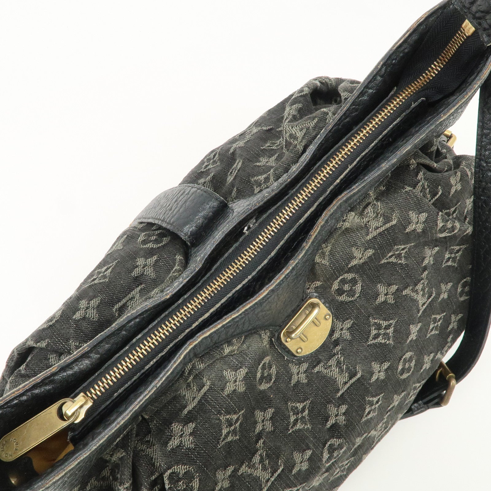 Louis Vuitton Monogram Denim XS Shoulder Bag Crossbody Bag Noir M95608 Used