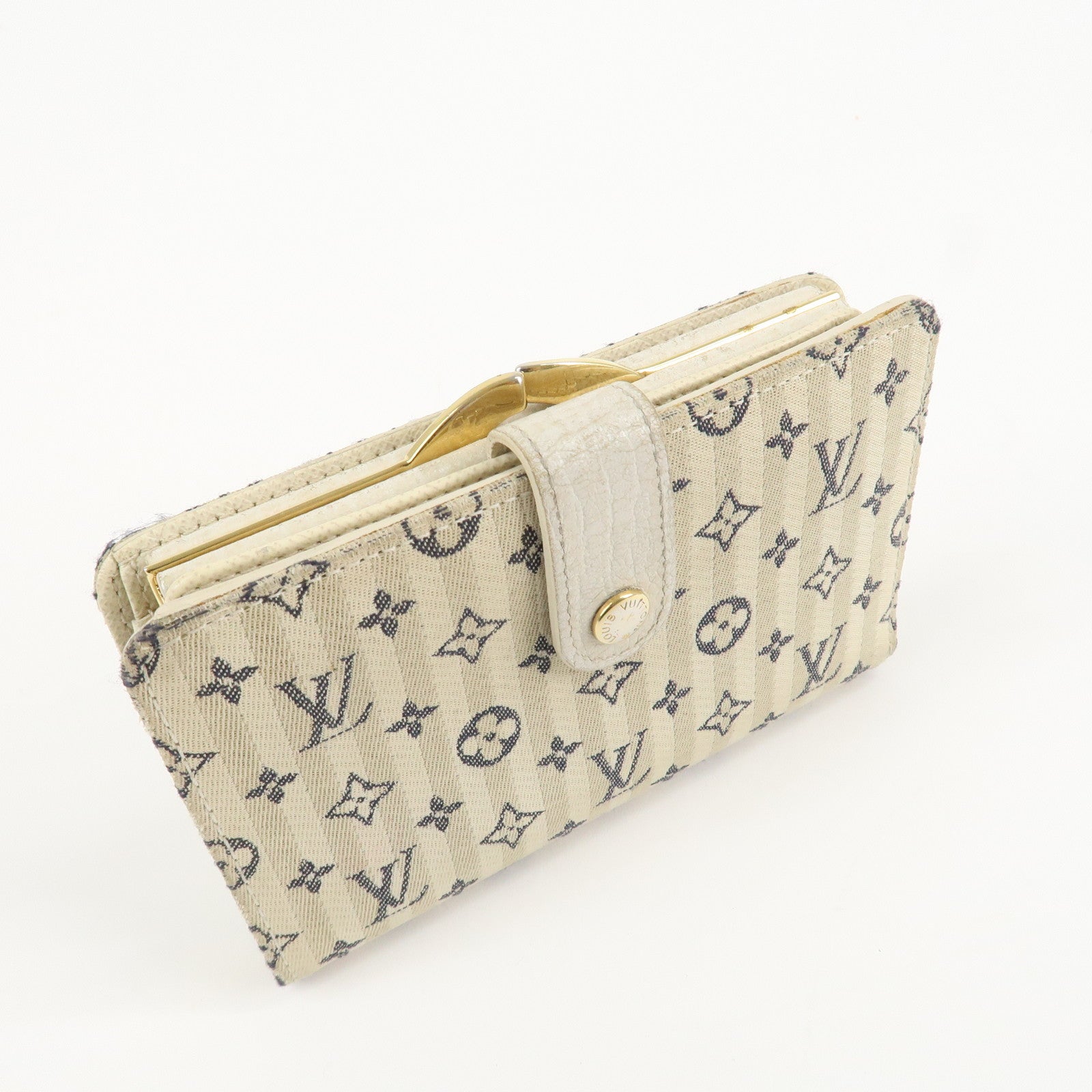 Louis Vuitton Monogram Mini Lin Porte Monnaie Billets Viennois M95659 Used