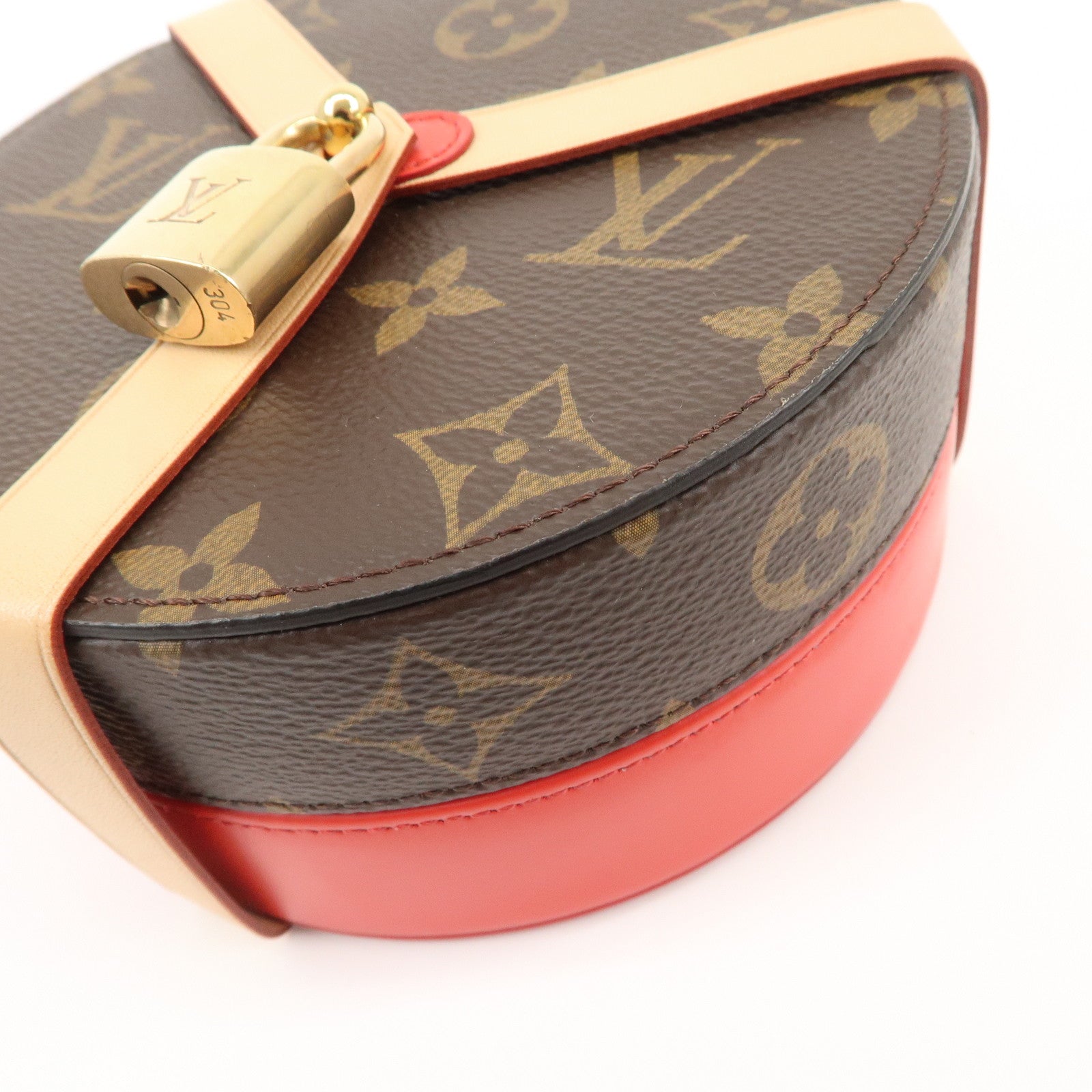 Louis Vuitton Monogram Boite Lock Me Jewelry Box Make Box GI0352