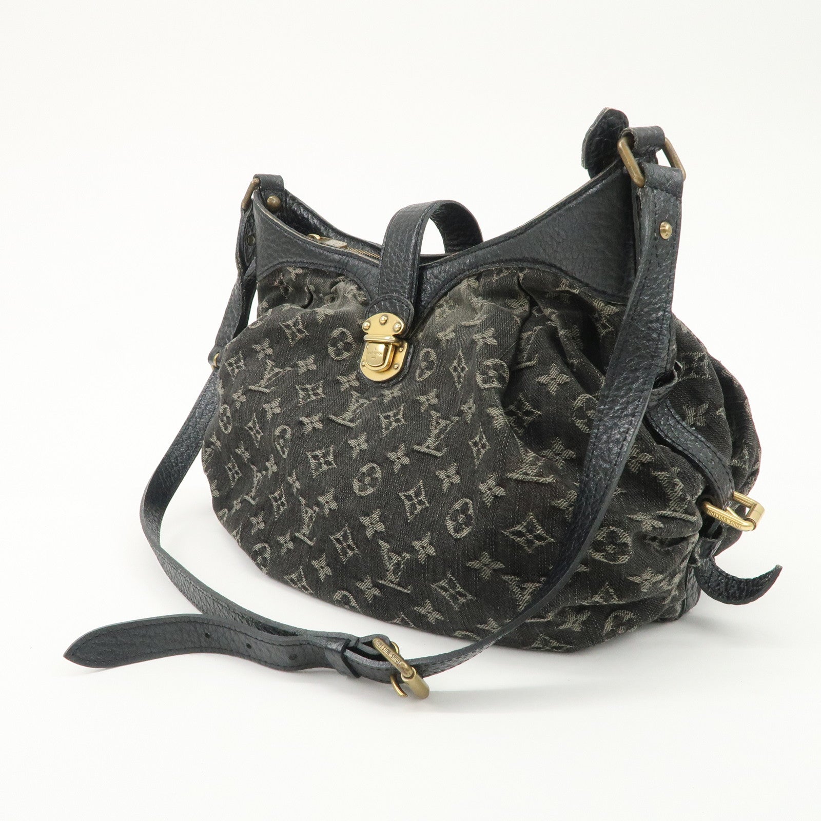 Louis Vuitton Monogram Denim XS Shoulder Bag Crossbody Bag Noir M95608 Used