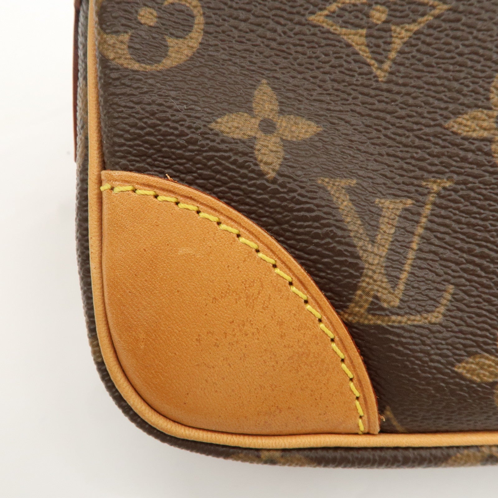 Louis Vuitton Monogram Marly Dragonne GM Clutch Bag Brown M51825 Used