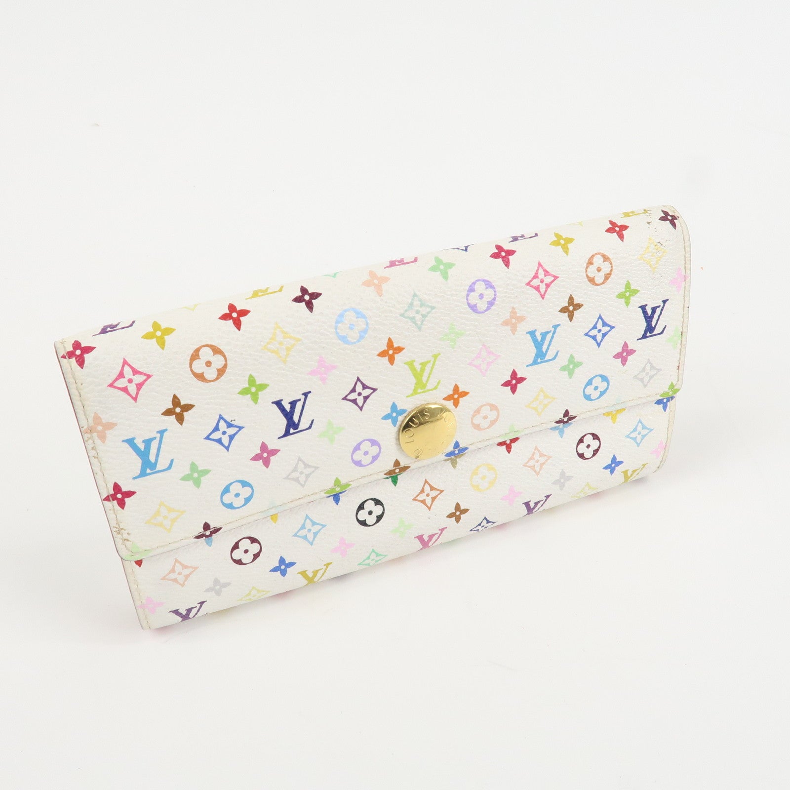 Louis Vuitton Monogram Multicolor Portefeuille Sarah Wallet M93532 Used