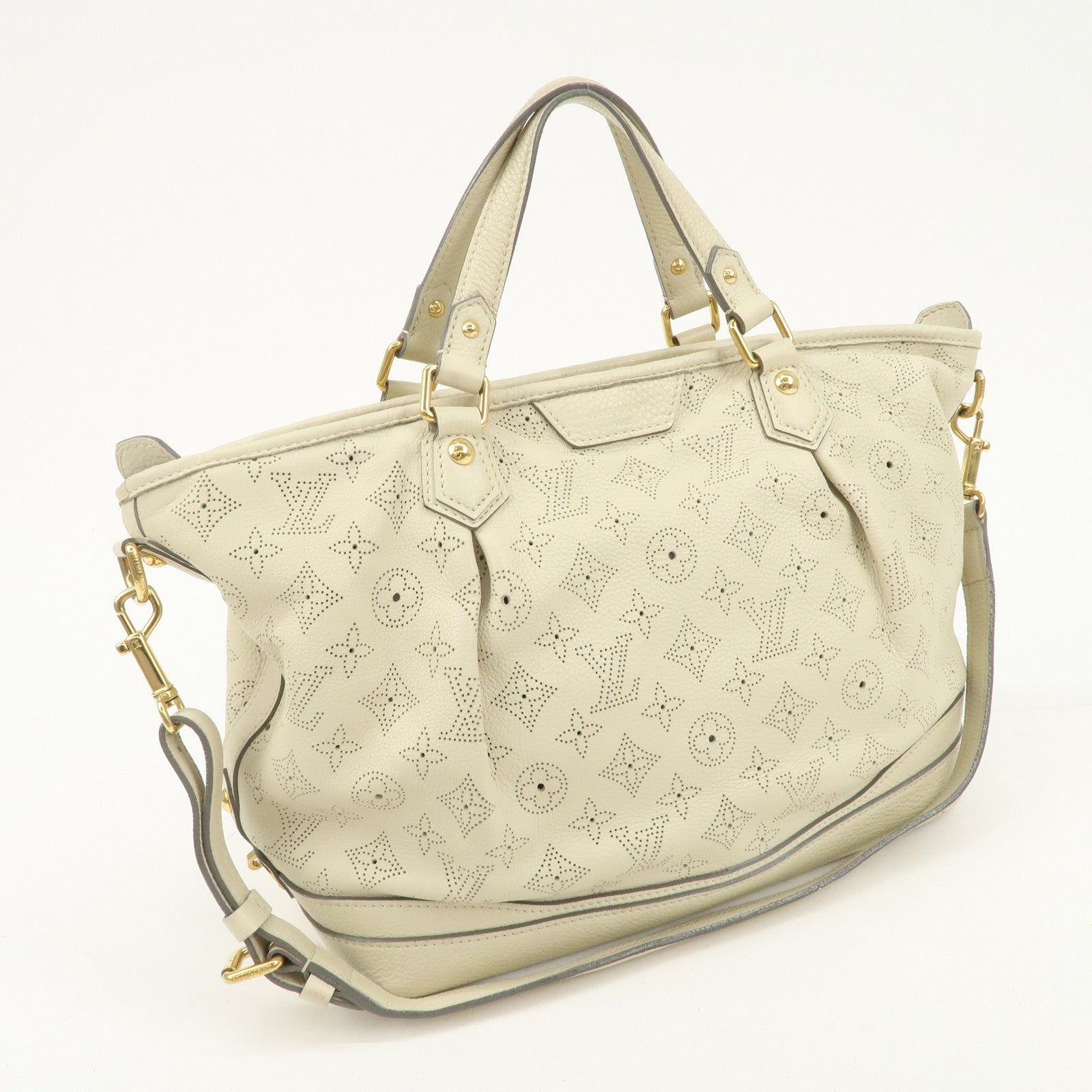 Louis Vuitton Monogram Mahina Stella PM 2Way Shoulder Bag Blanc M93067 Used