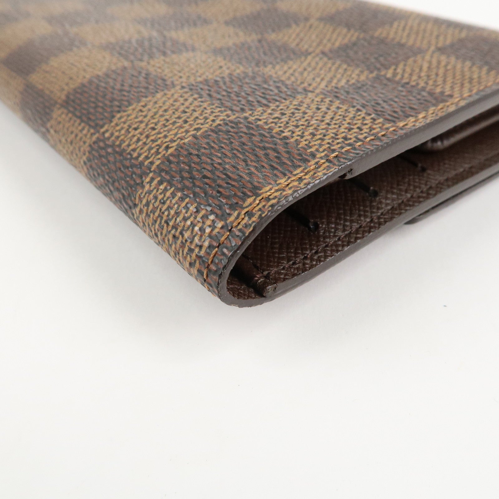 Louis Vuitton Damier Porte Tresor International Long Wallet N61215 Used