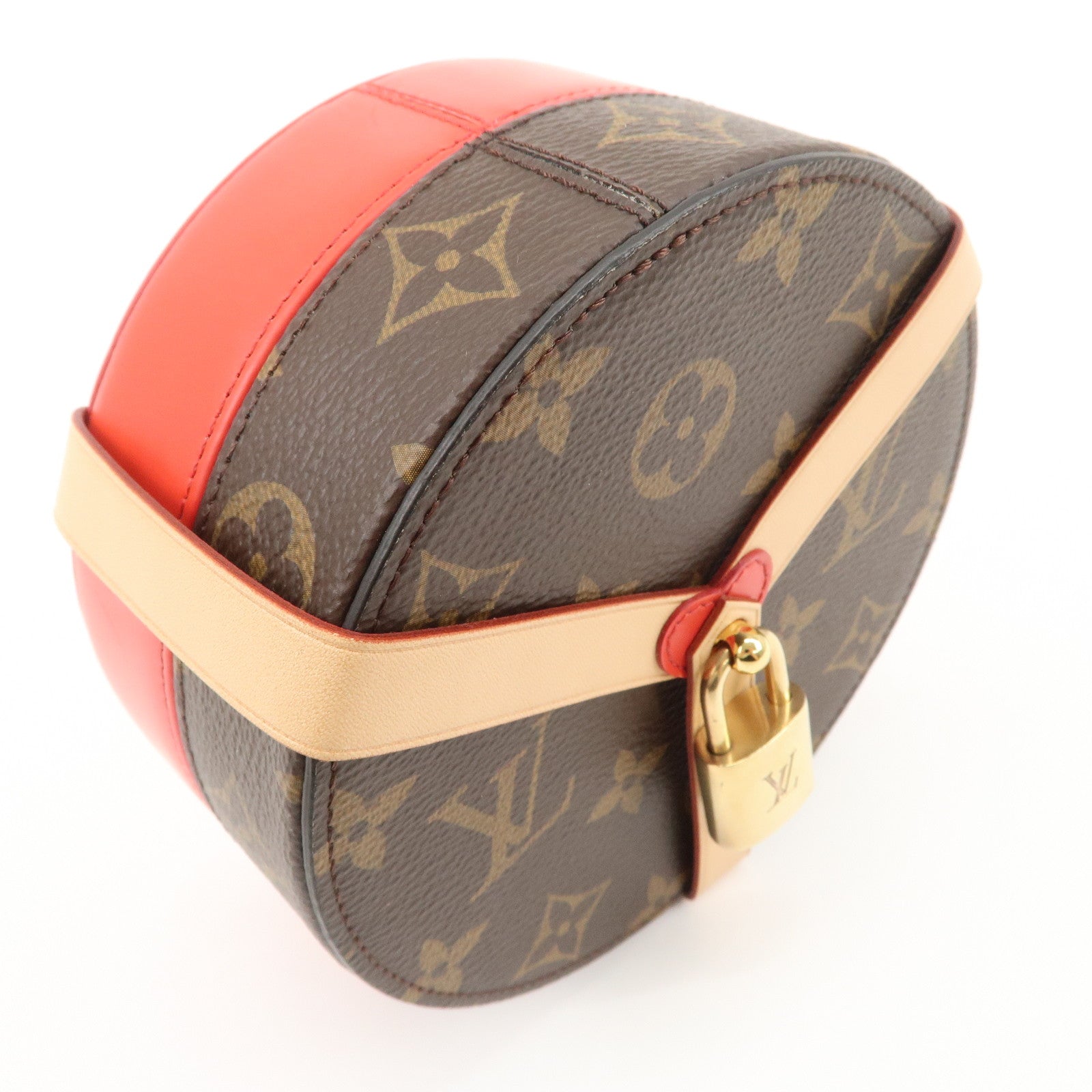 Louis Vuitton Monogram Boite Lock Me Jewelry Box Make Box GI0352