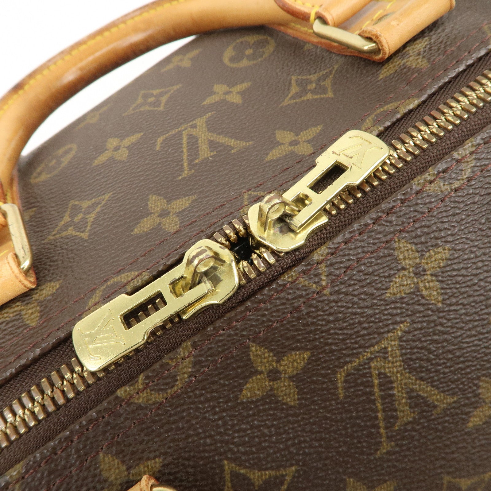 Louis Vuitton Monogram Monogram Keep All 55 Boston Bag Brown M41424 Used