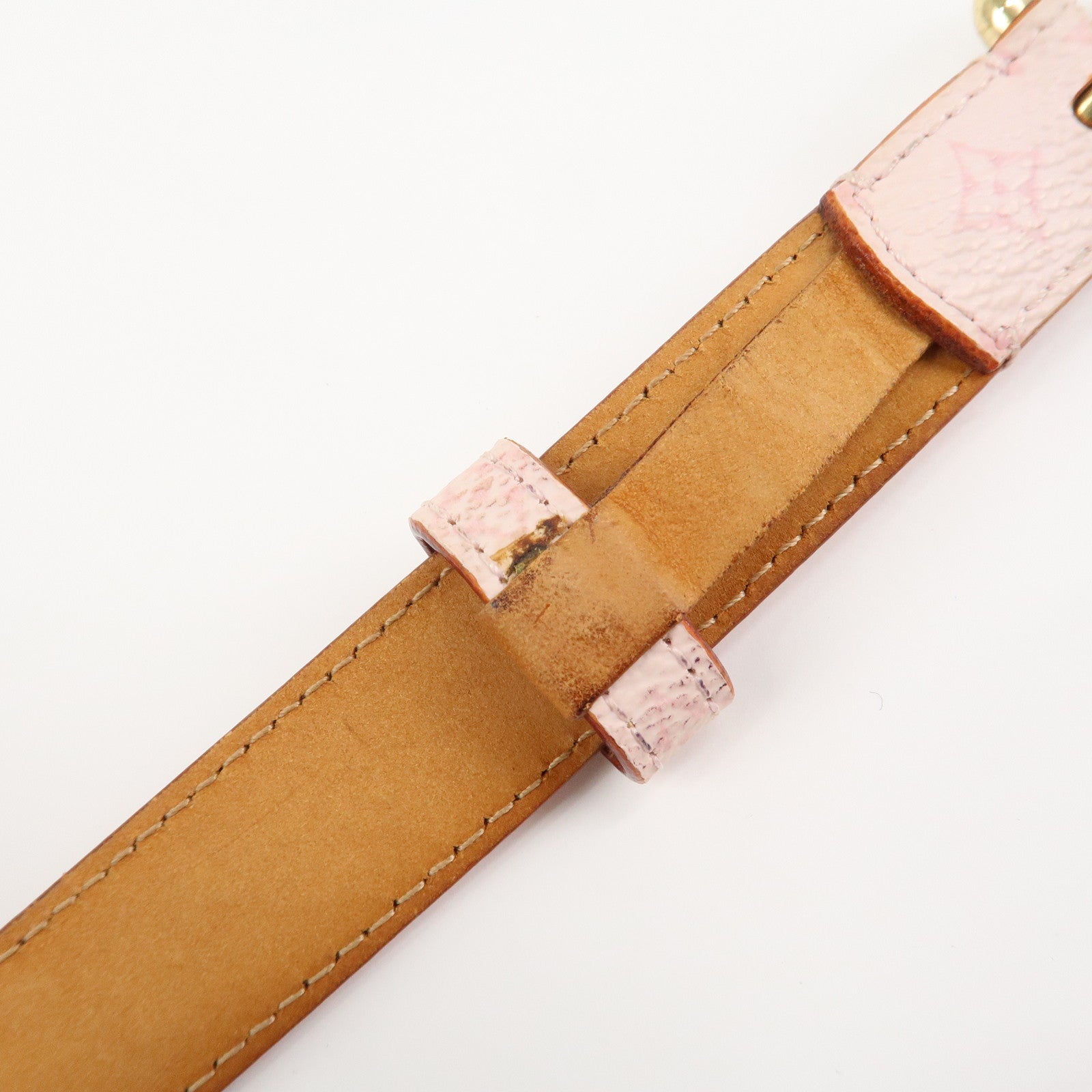 Louis Vuitton Monogram Blossom Suntulle 70/28 Belt Pink M9273 Used