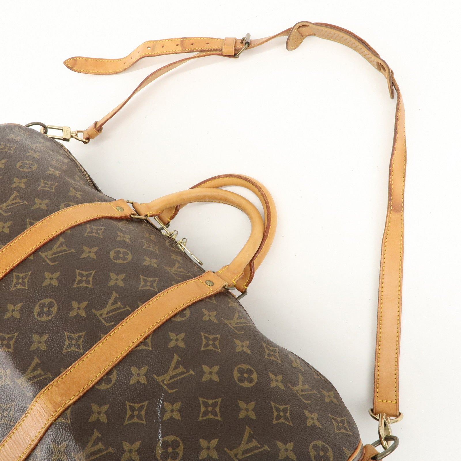 Louis Vuitton Monogram Keep All Bandouliere 50 Boston Bag M41416 Used