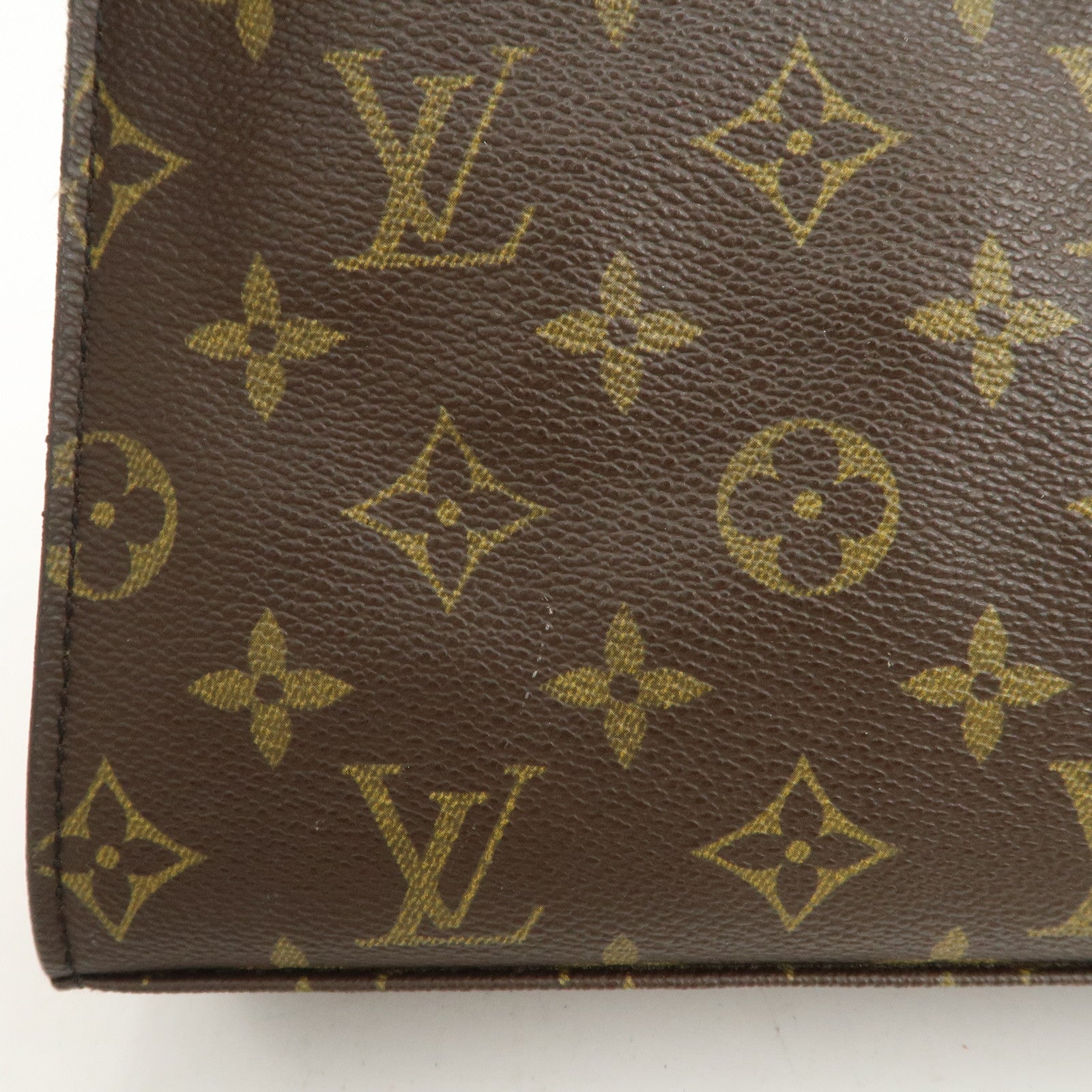 Louis Vuitton Monogram Malesherbes Hand Bag Brown M51379 Used