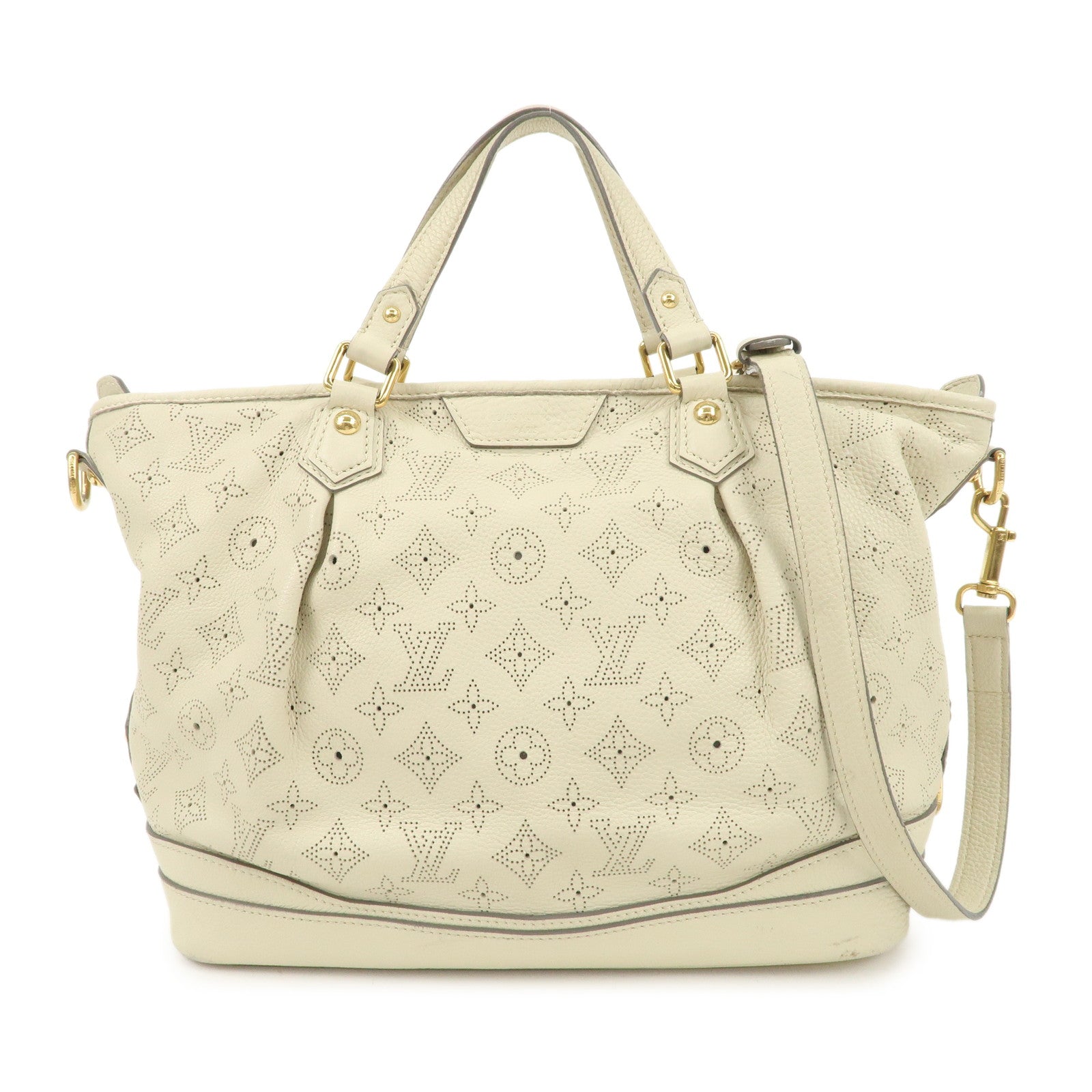 Louis Vuitton Monogram Mahina Stella PM 2Way Shoulder Bag Blanc M93067 Used